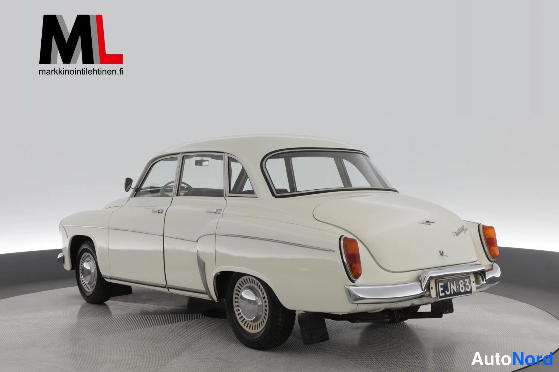 Valkoinen Wartburg 1000 1966, takaviisto, kuva 7