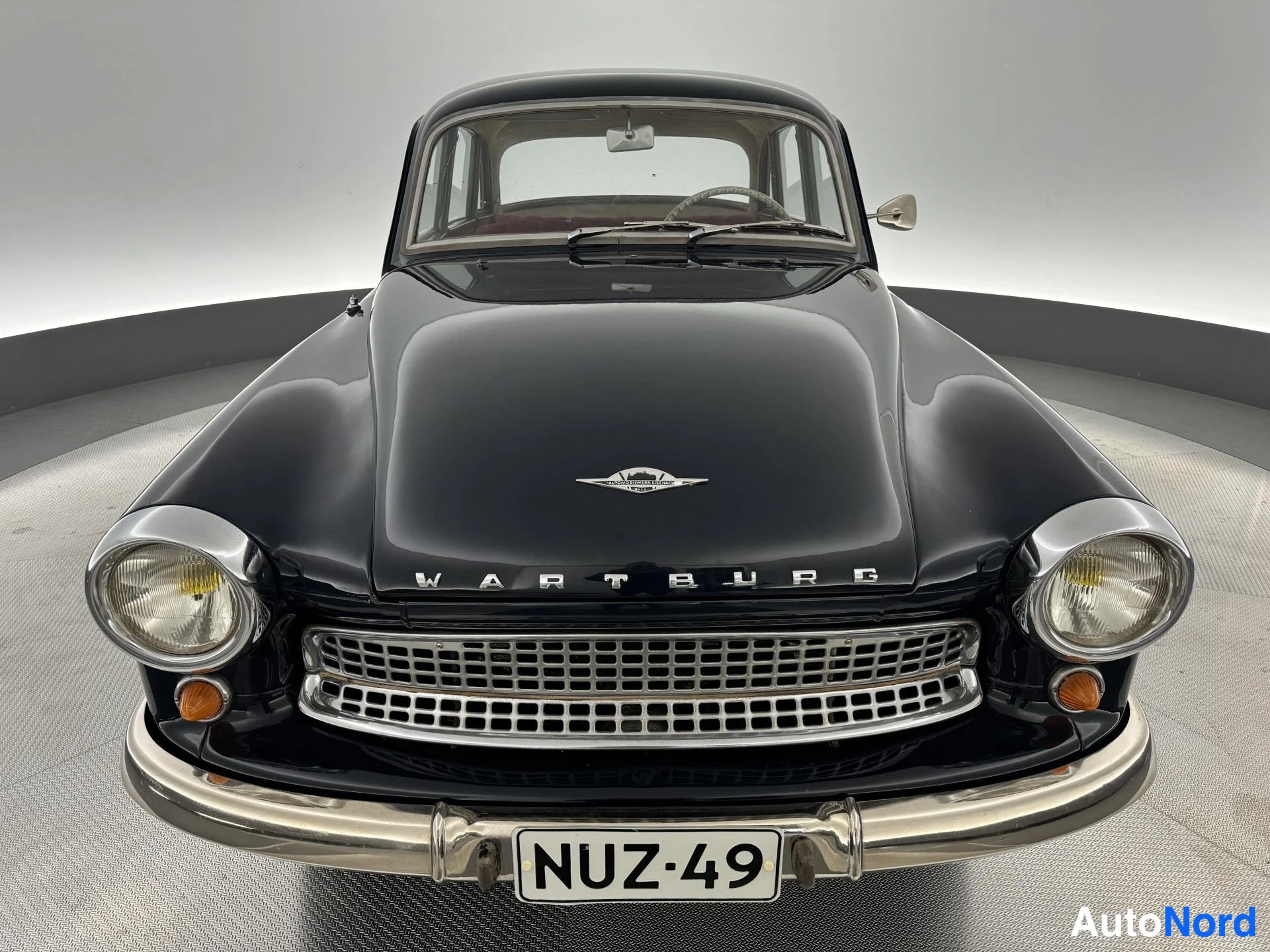 Sininen Wartburg 1000 1964, edestä, kuva 3