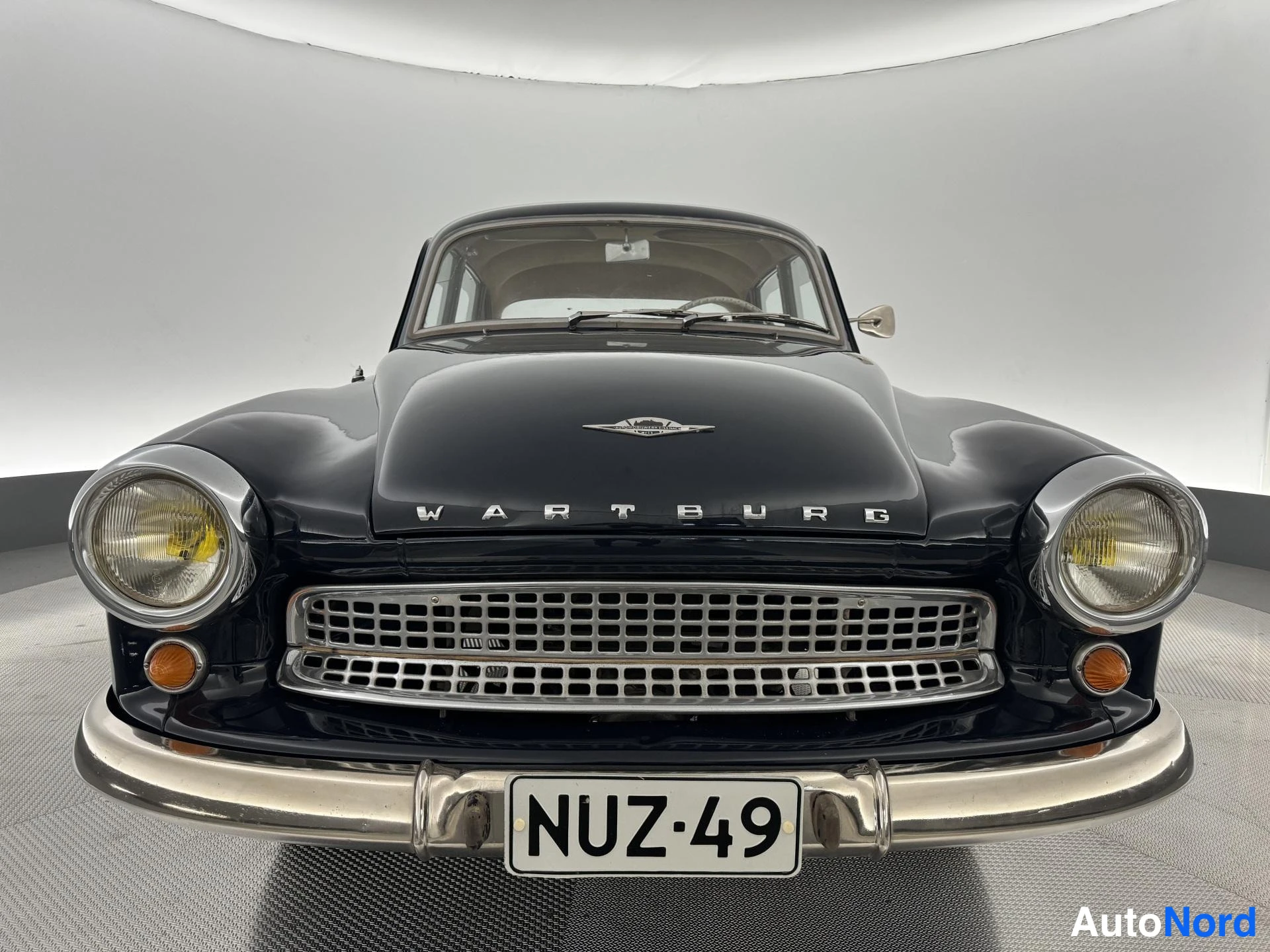 Sininen Wartburg 1000 1964, edestä, kuva 4