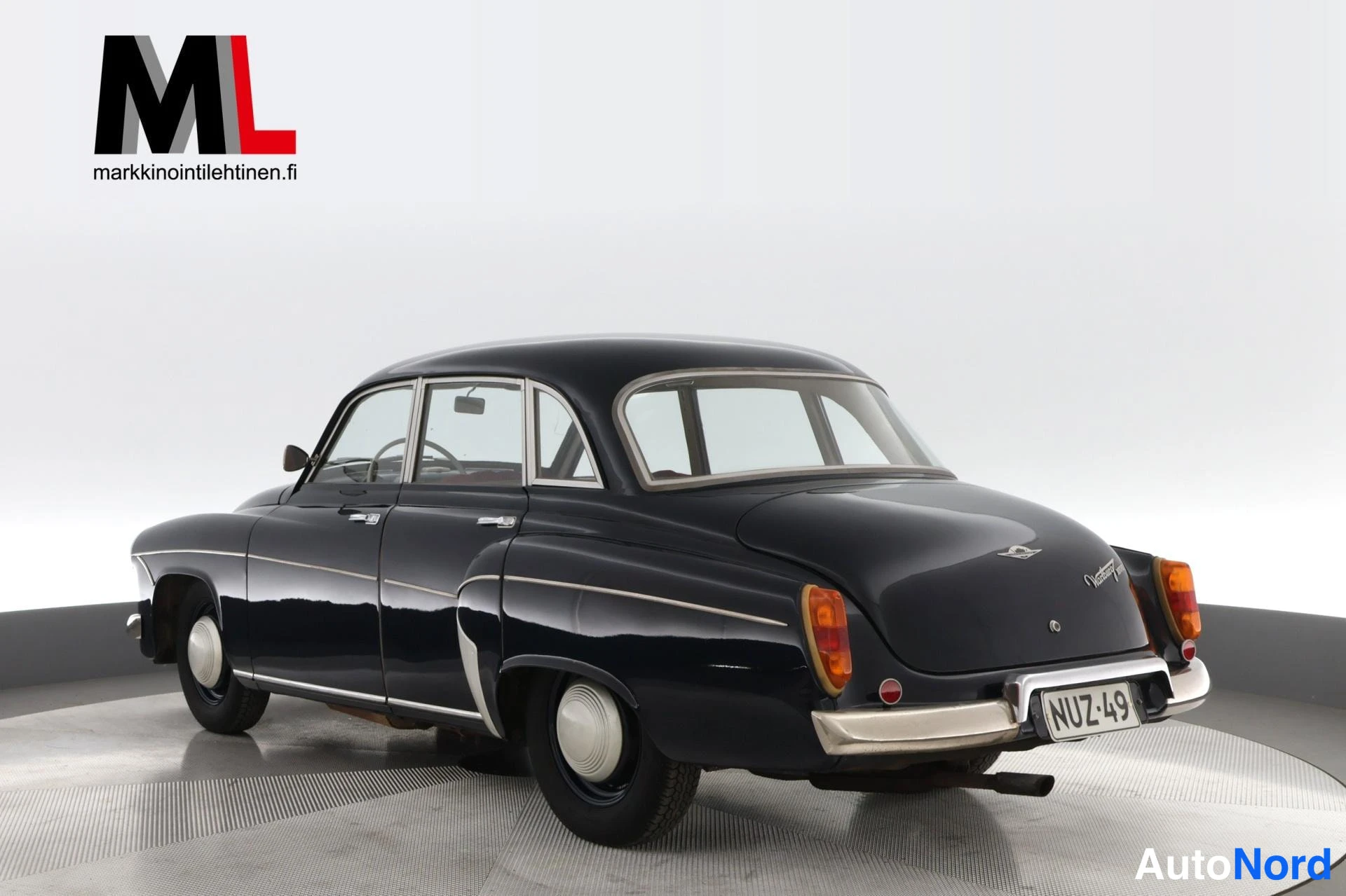 Sininen Wartburg 1000 1964, takaviisto, kuva 8