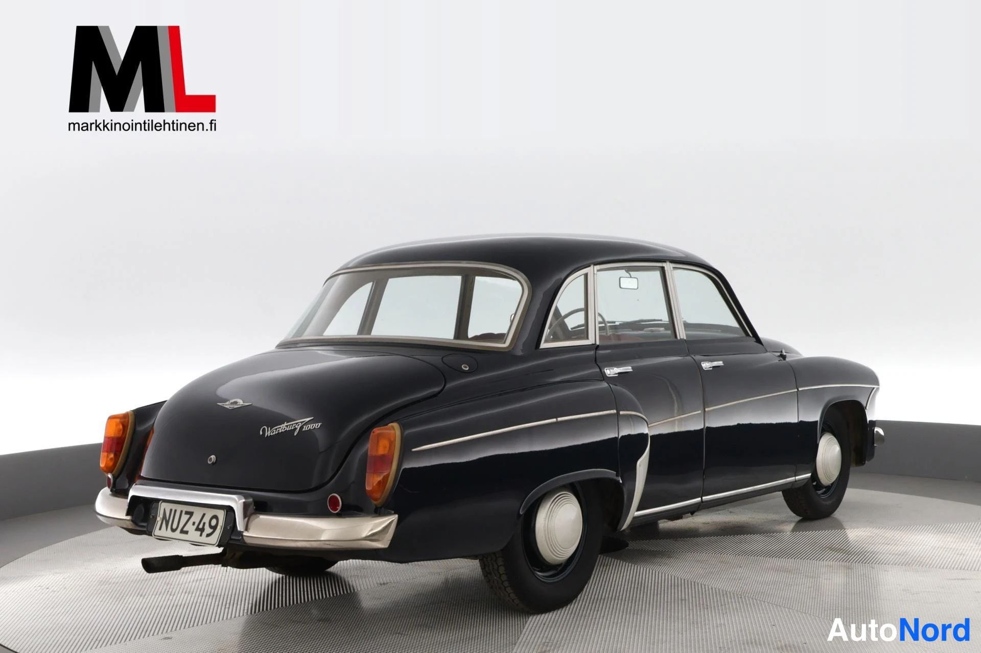 Sininen Wartburg 1000 1964, takaviisto, kuva 7
