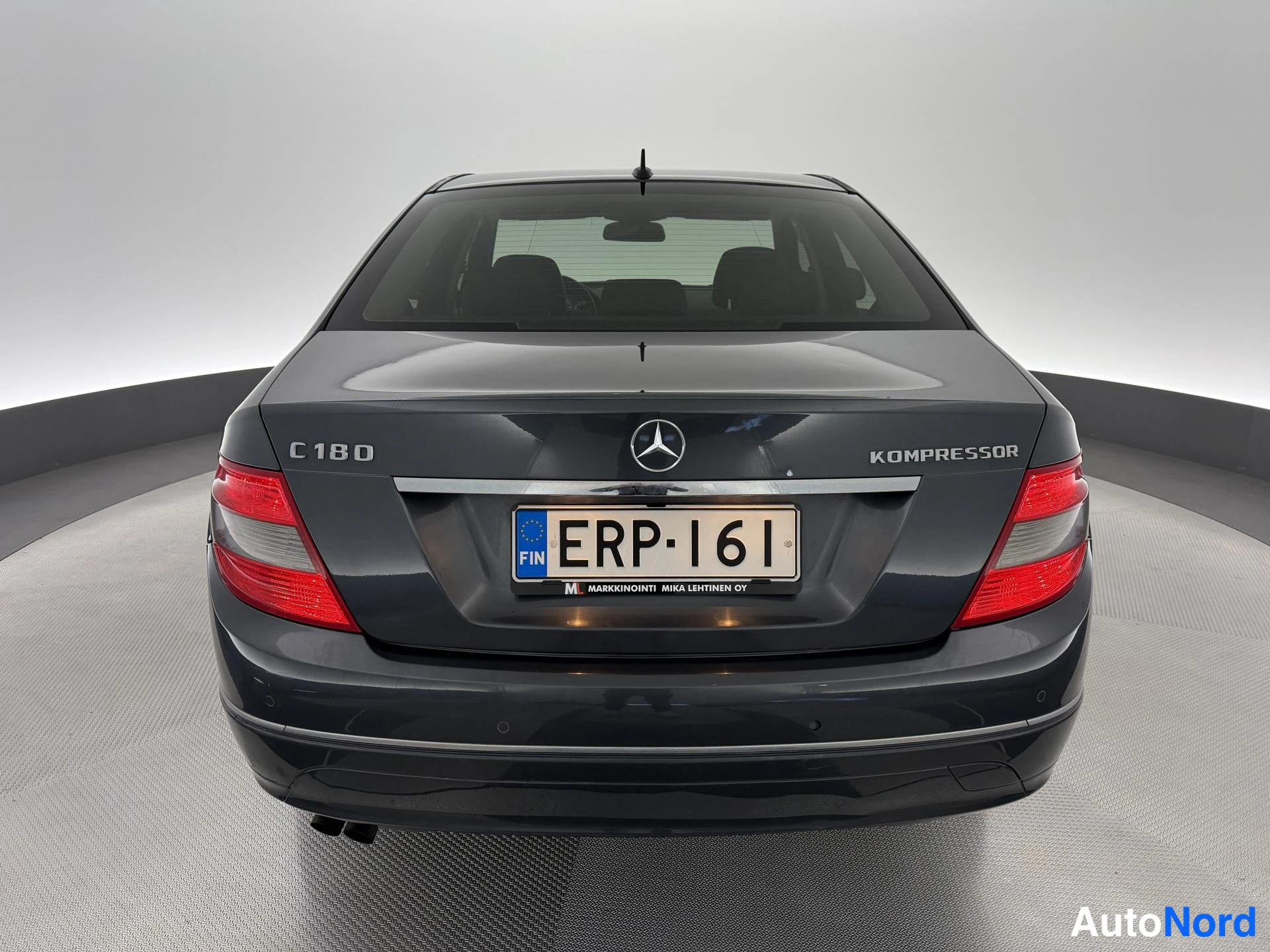 Harmaa Mercedes-Benz C 180 2008, takaa, kuva 8