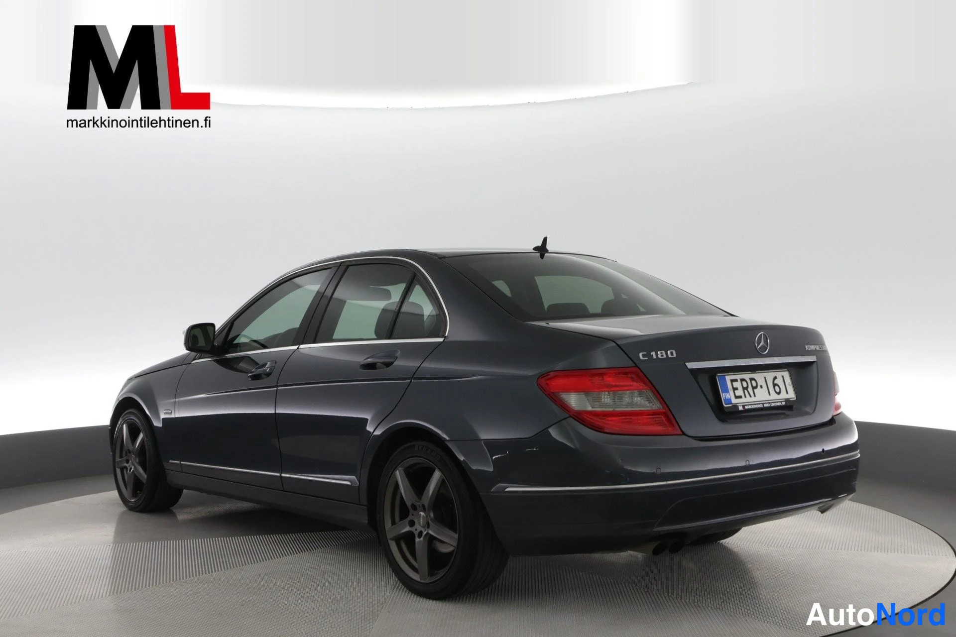 Harmaa Mercedes-Benz C 180 2008, takaviisto, kuva 6