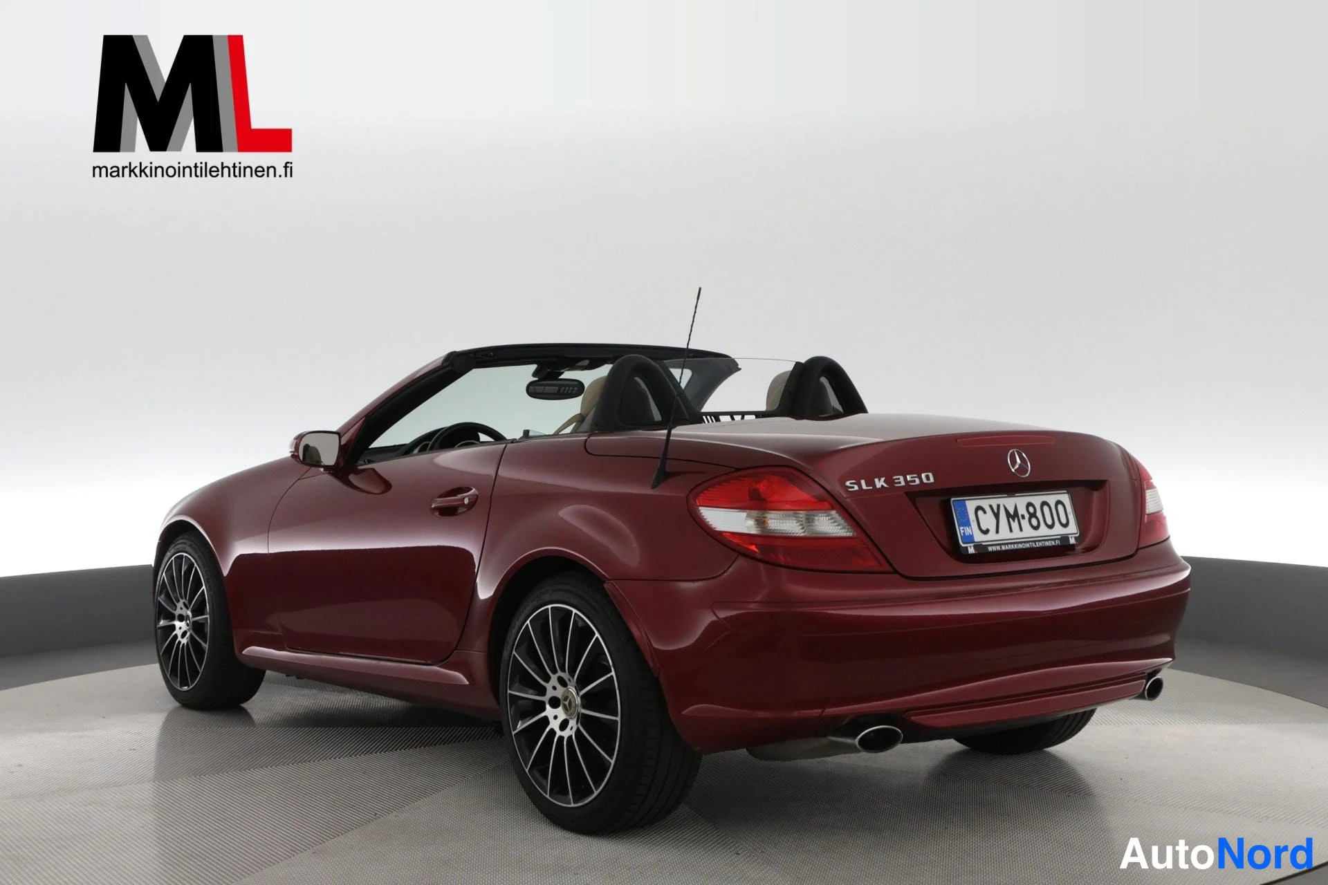 Punainen Mercedes-Benz SLK 350 2005, takaviisto, kuva 6