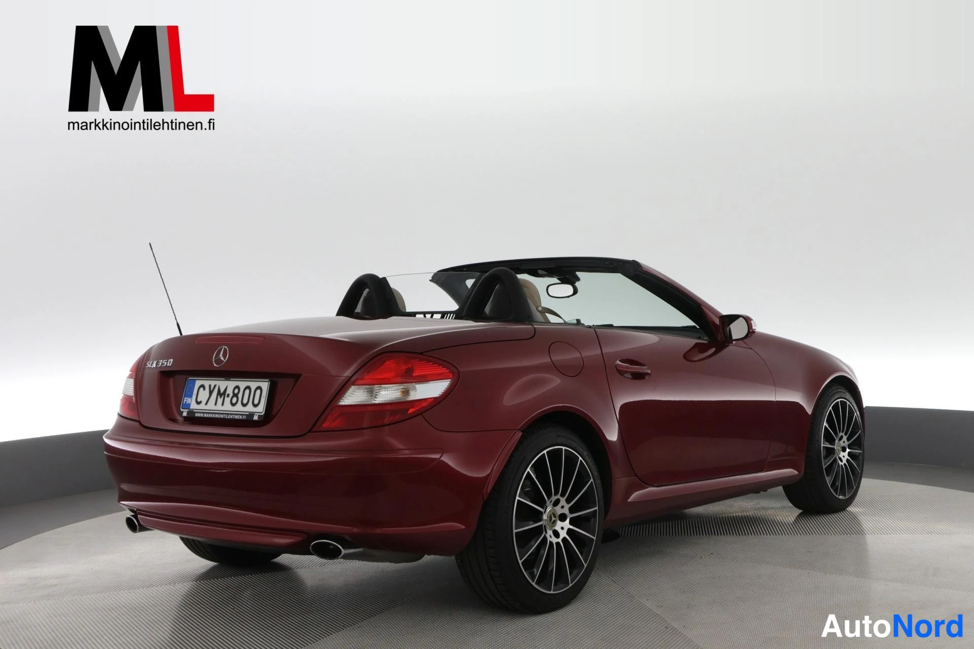 Punainen Mercedes-Benz SLK 350 2005, takaviisto, kuva 7