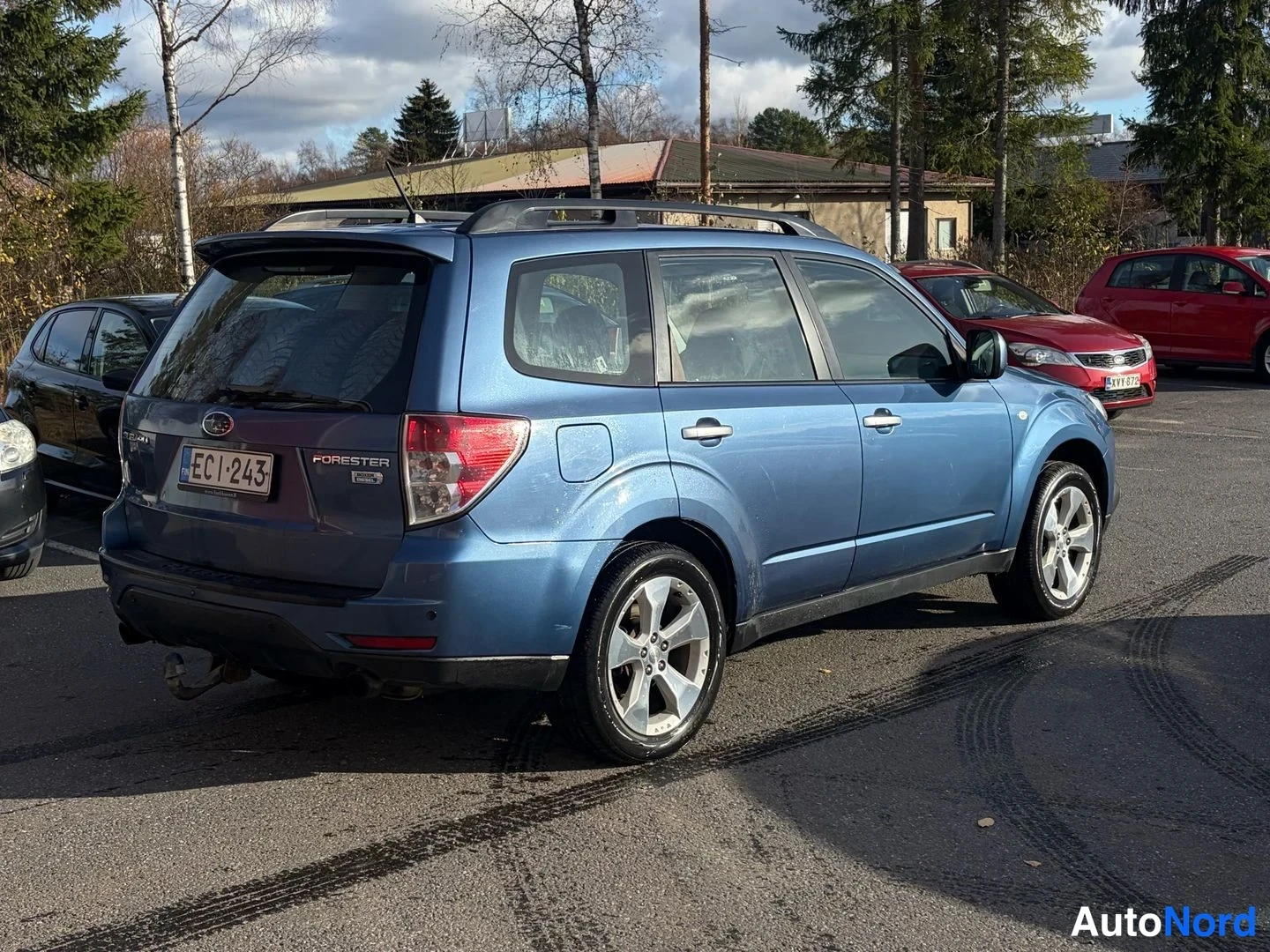 Sininen Subaru Forester 2009, takaviisto, kuva 3