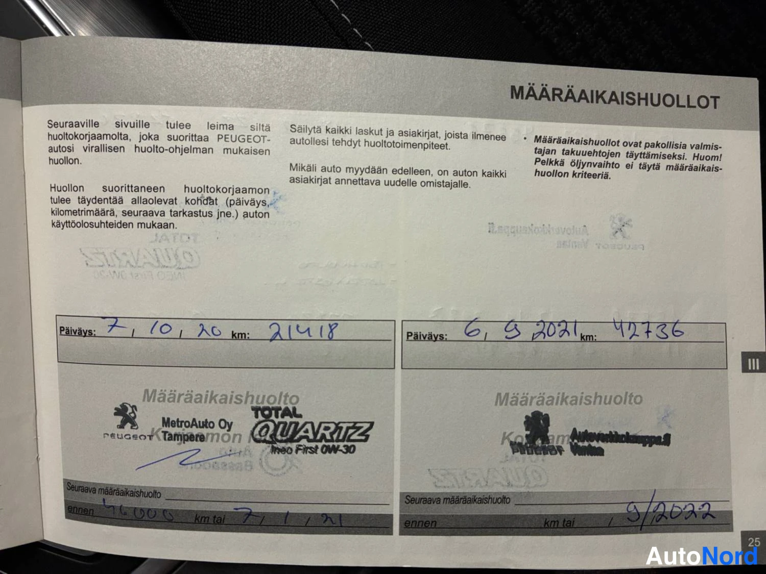 Punainen Peugeot 308 2019, asiakirja, kuva 28