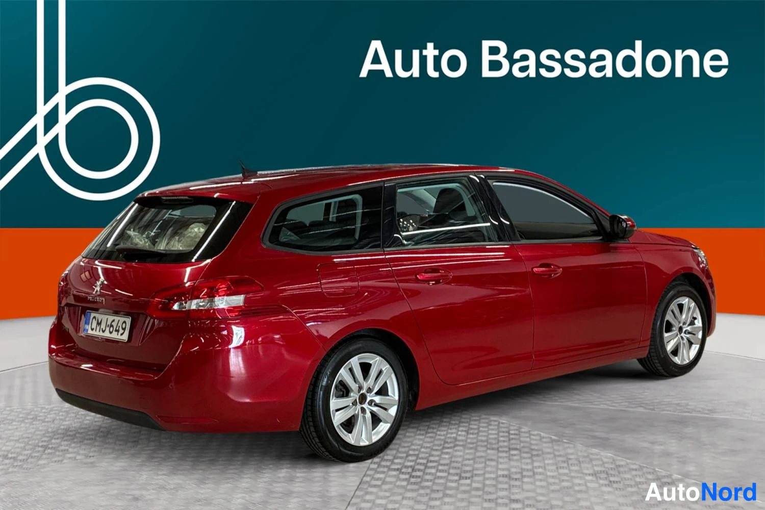 Punainen Peugeot 308 2019, takaviisto, kuva 7