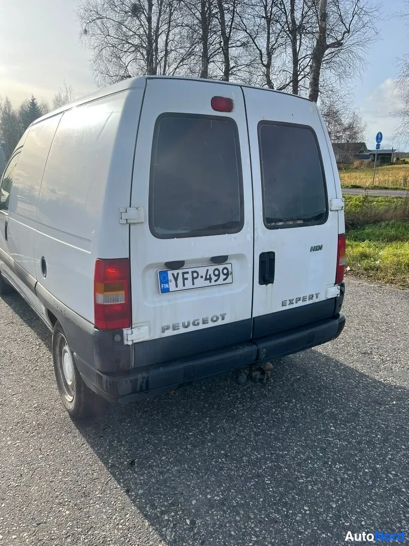 Valkoinen Peugeot Expert 2005, takaviisto, kuva 4