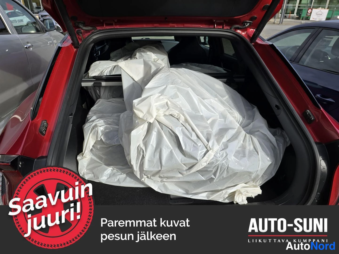 Punainen Kia EV6 2022, tavaratila, kuva 4