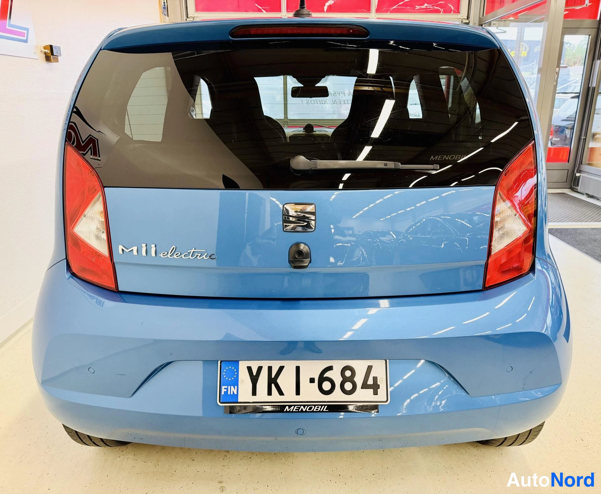 Sininen Seat Mii 2020, takaa, kuva 8