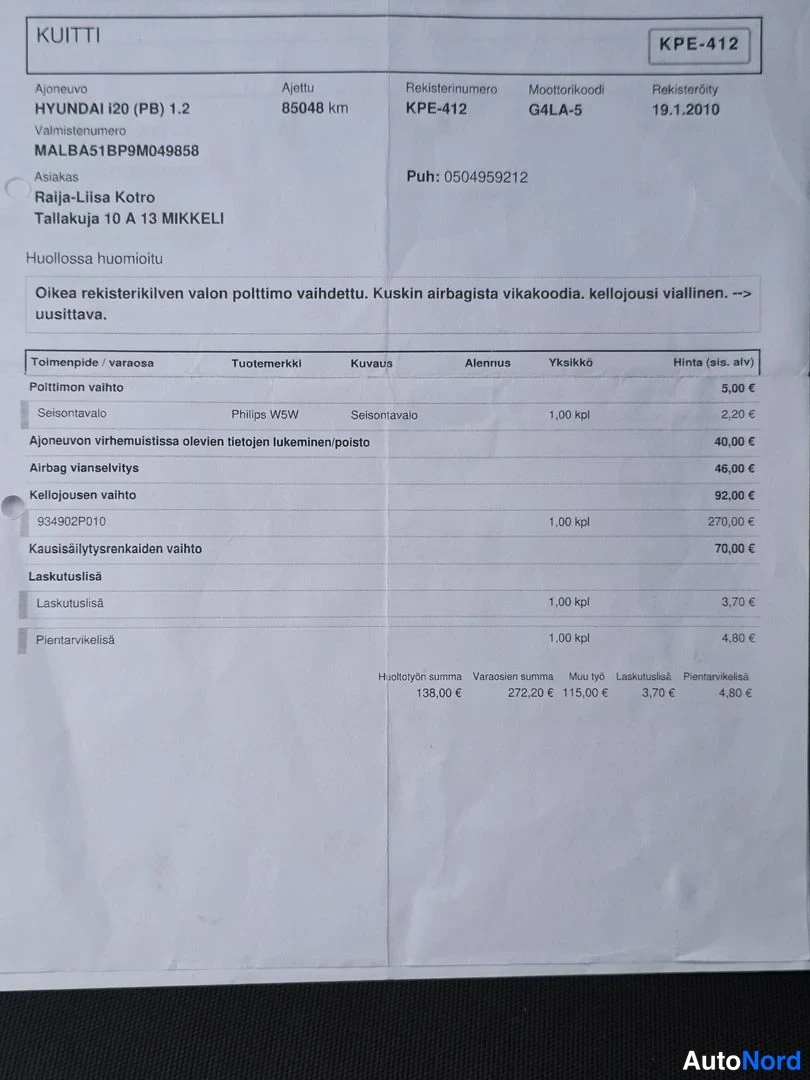 Musta Hyundai i20 2009, asiakirja, kuva 27