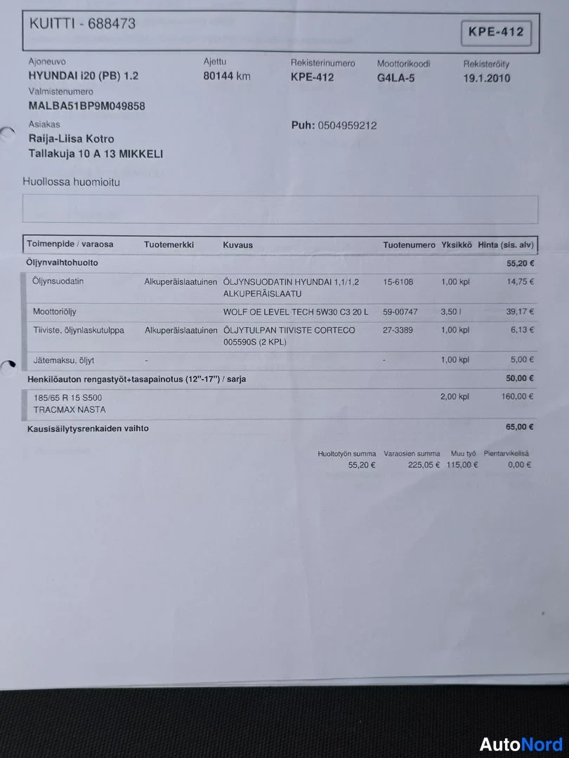 Musta Hyundai i20 2009, asiakirja, kuva 29
