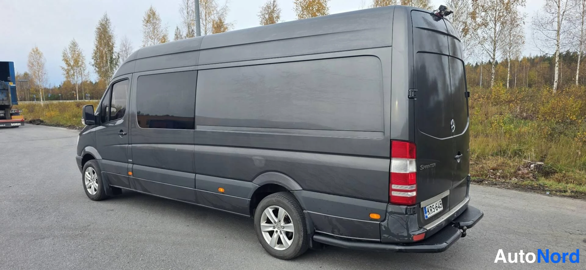 Harmaa Mercedes-Benz Sprinter 2012, takaviisto, kuva 5