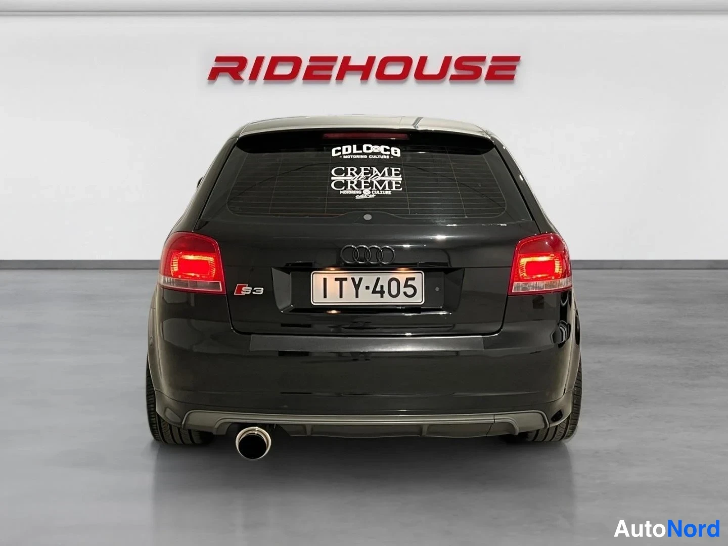 Musta Audi S3 2007, takaa, kuva 8