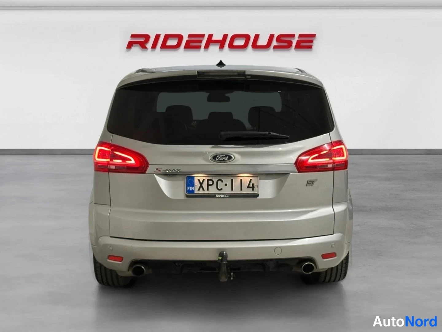 Harmaa Ford S-MAX 2012, takaa, kuva 8