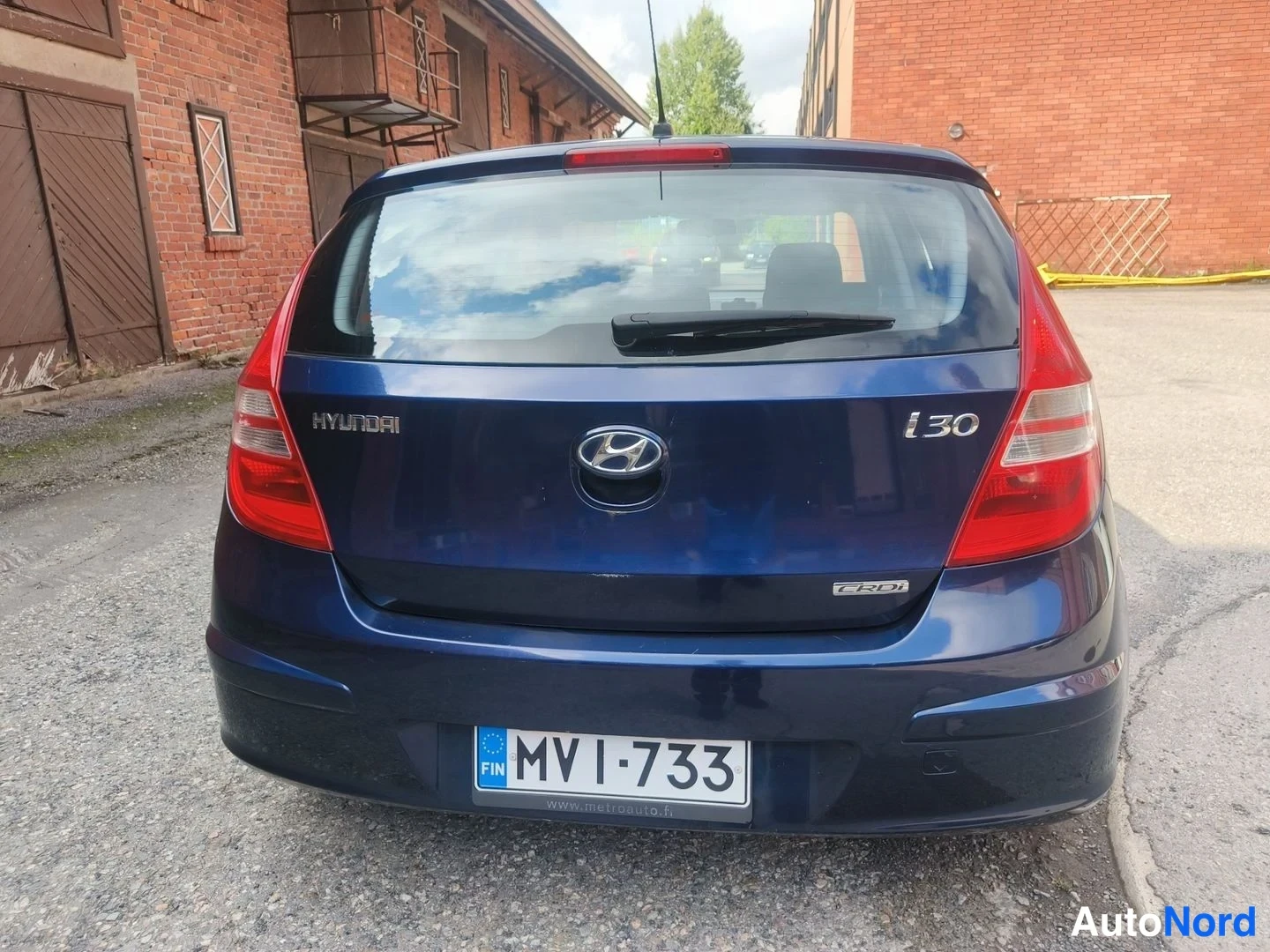 Sininen Hyundai i30 2008, takaa, kuva 10