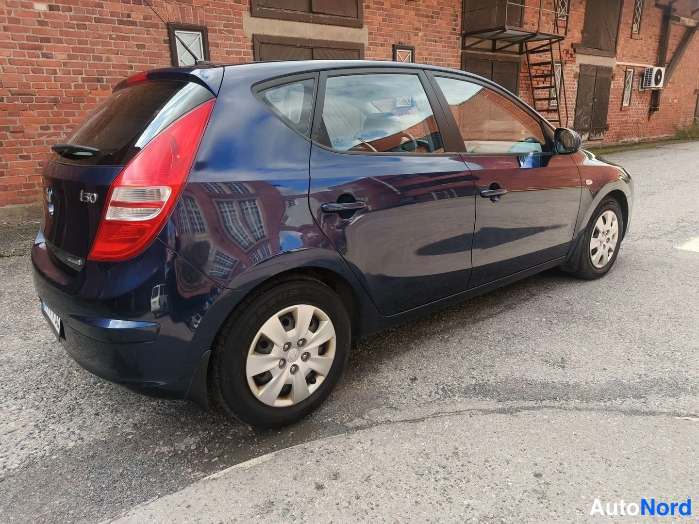 Sininen Hyundai i30 2008, takaviisto, kuva 8