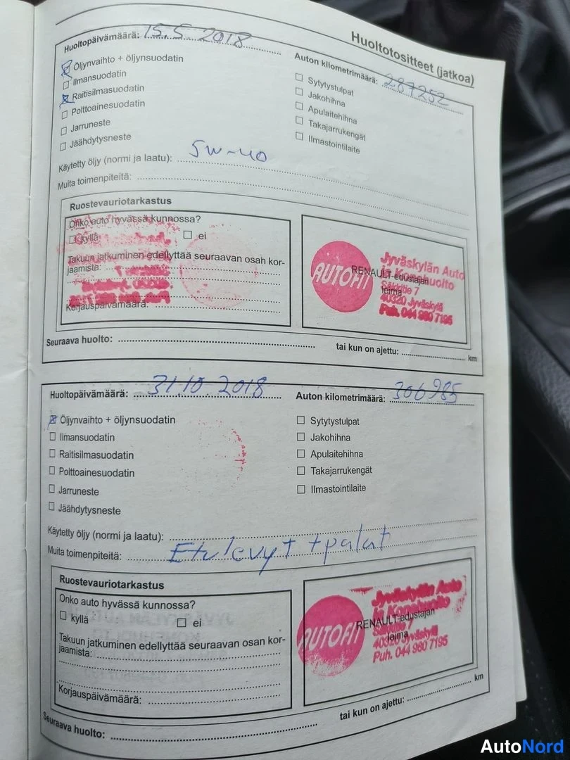 Musta Renault Laguna 2007, asiakirja, kuva 27