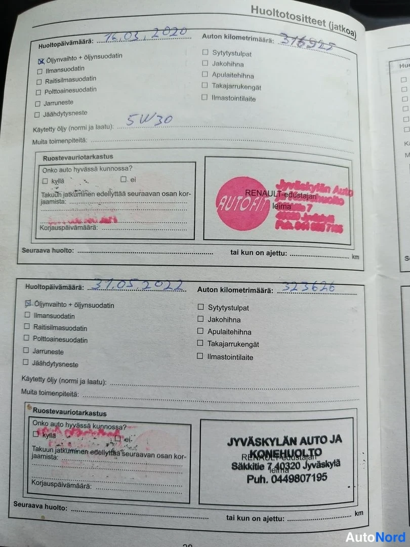 Musta Renault Laguna 2007, asiakirja, kuva 28