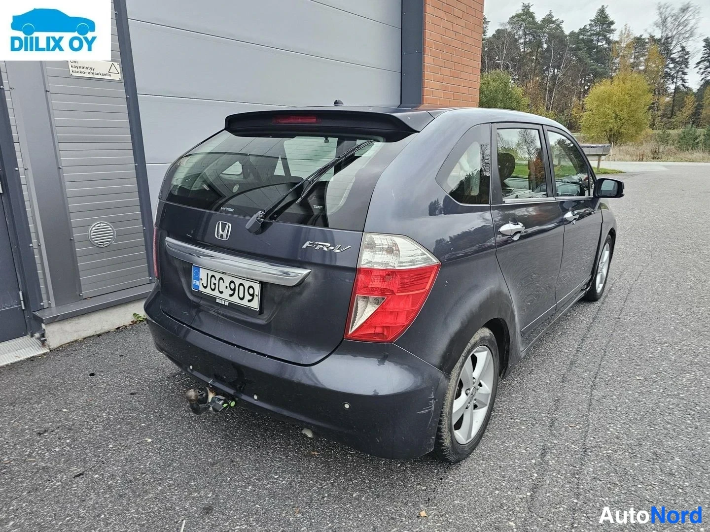 Harmaa Honda FR-V 2005, takaviisto, kuva 8