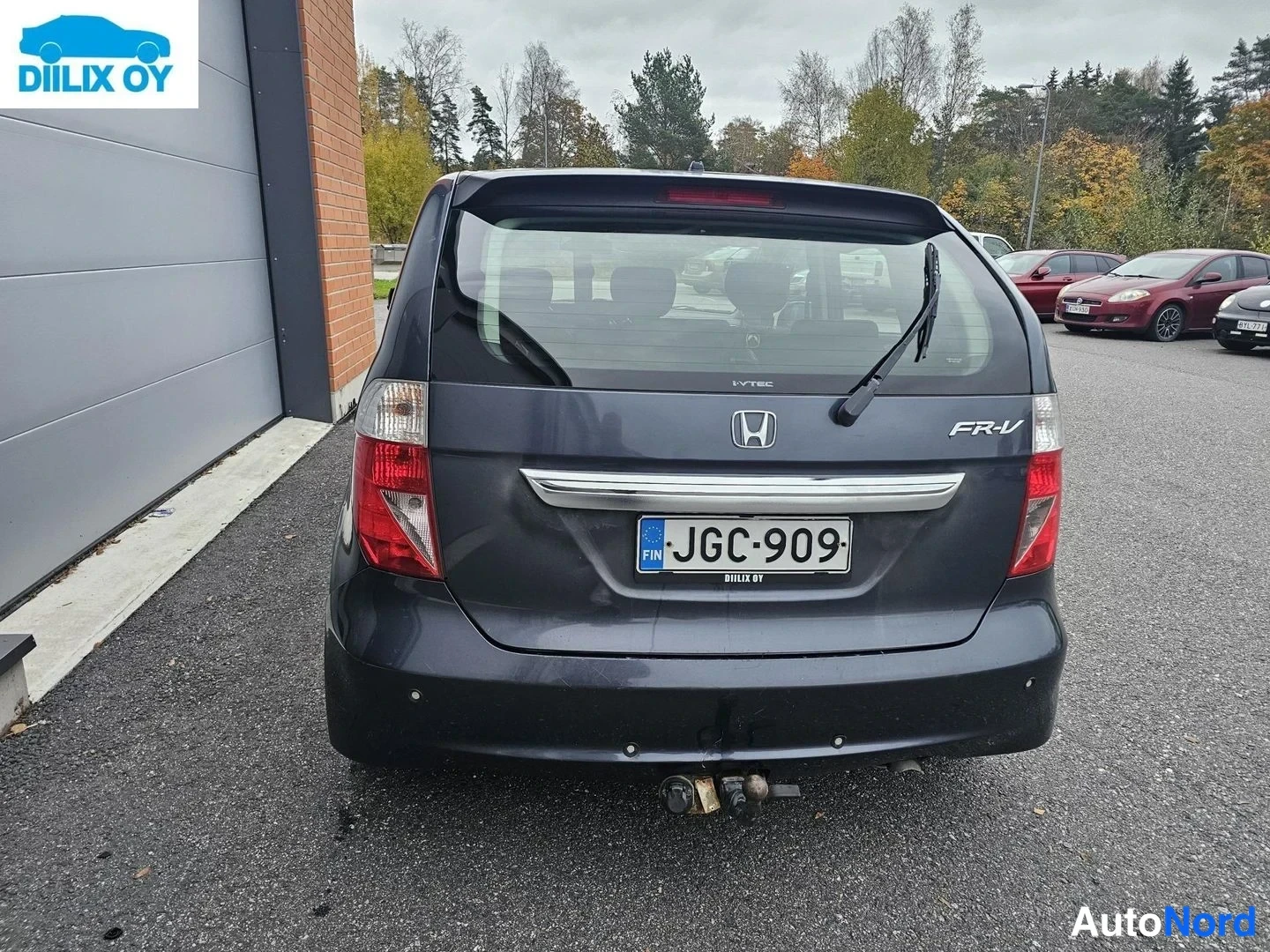 Harmaa Honda FR-V 2005, takaa, kuva 9