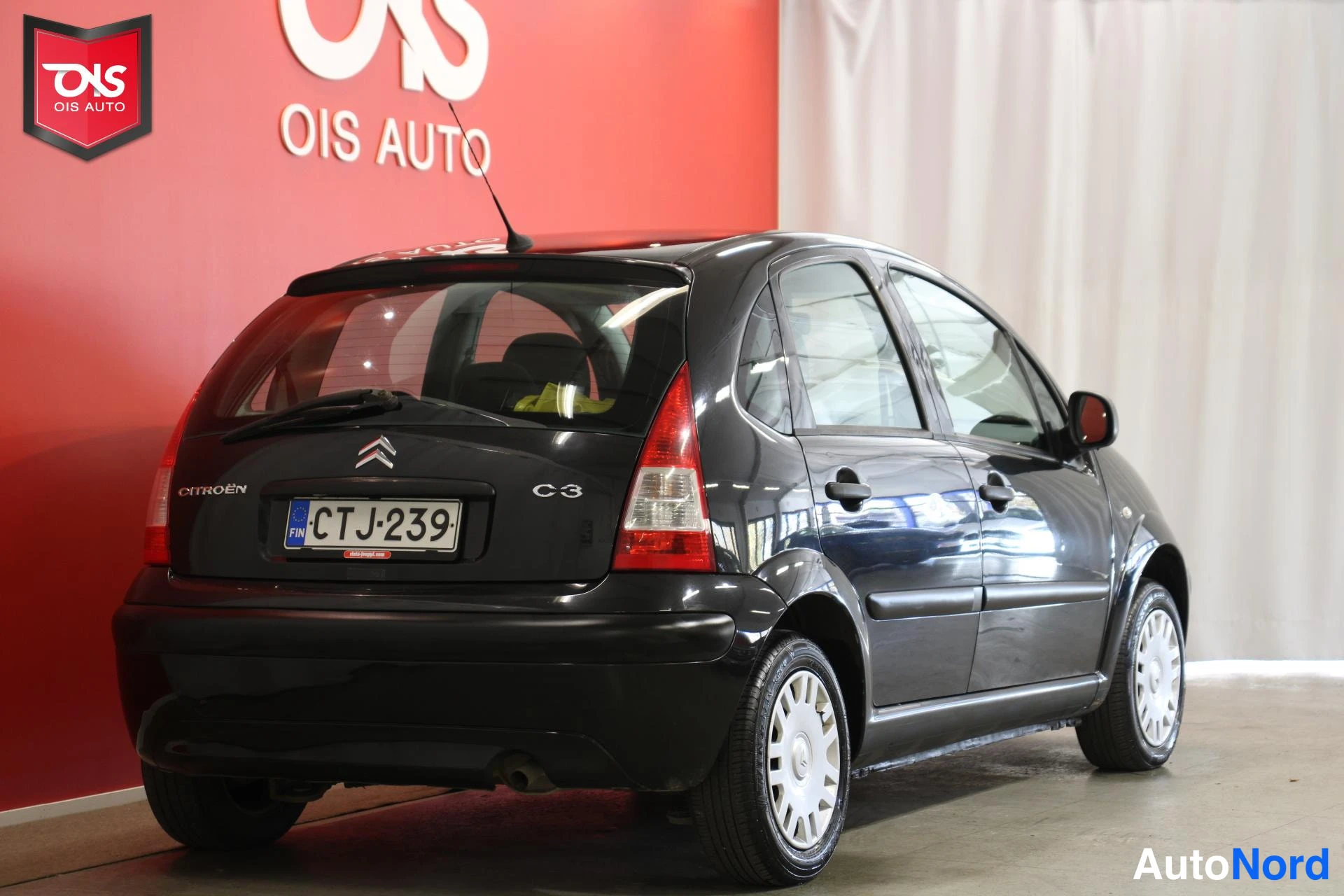 Musta Citroen C3 2010, takaviisto, kuva 7