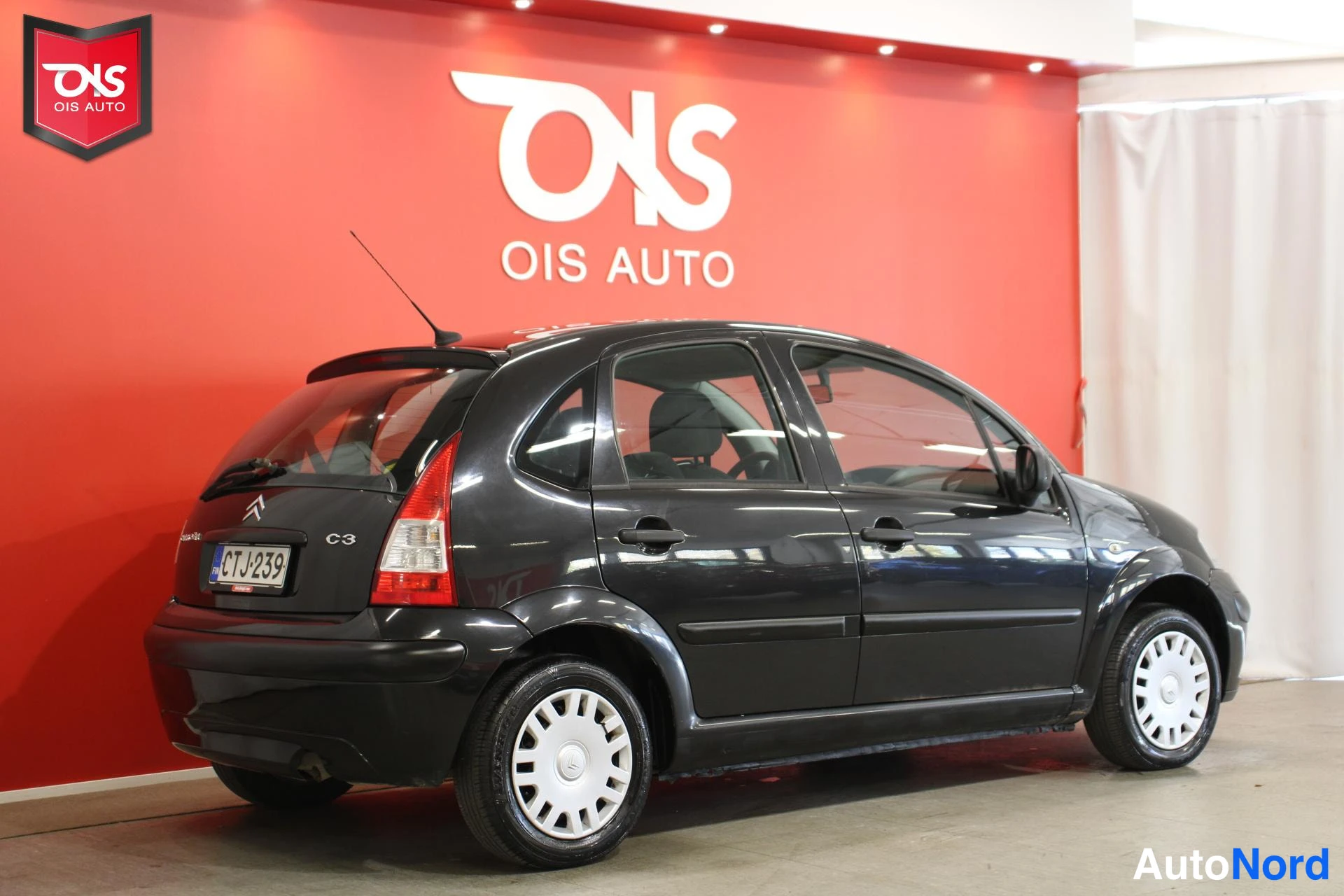 Musta Citroen C3 2010, takaviisto, kuva 8