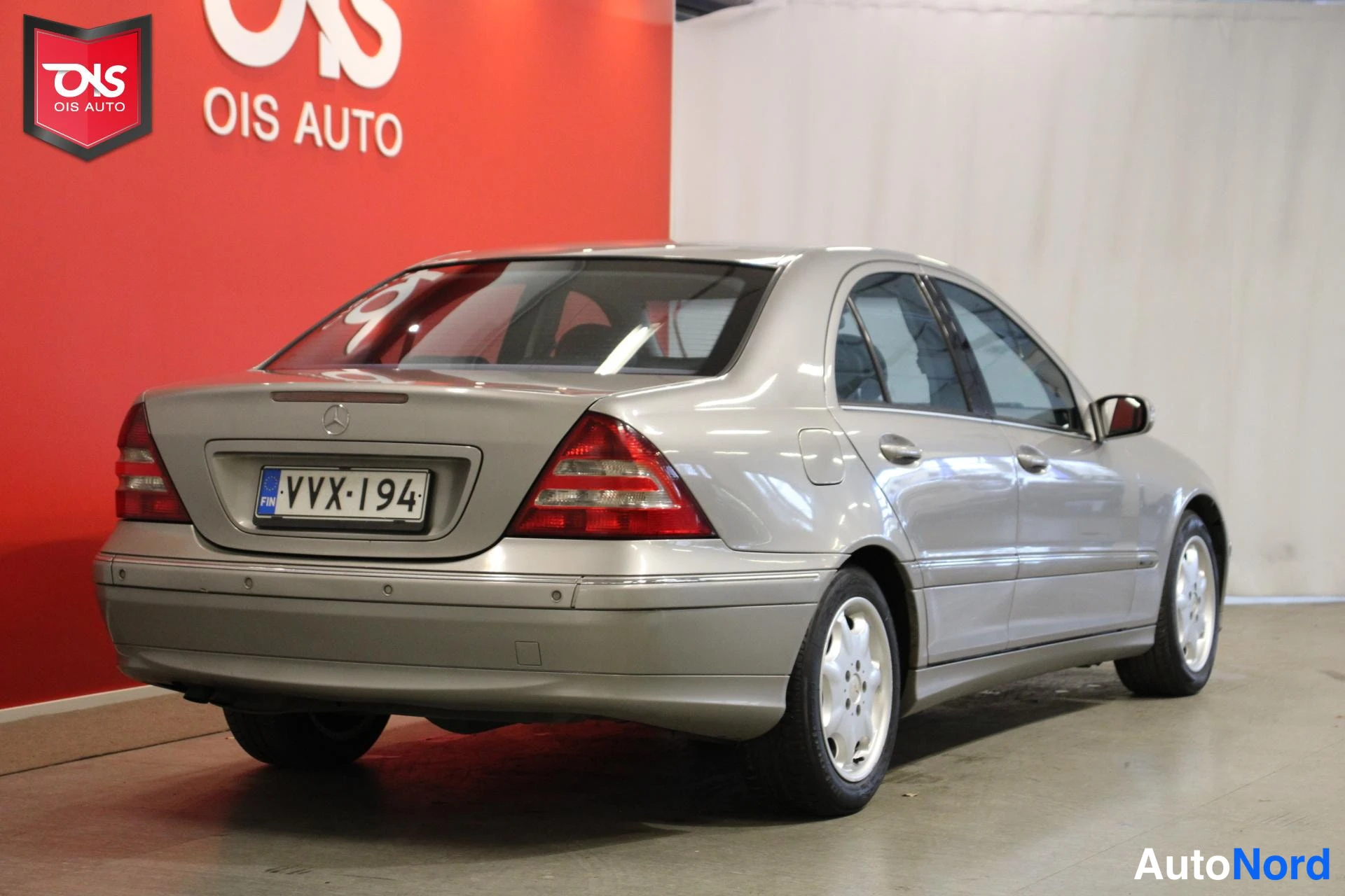 Harmaa Mercedes-Benz C 270 CDI 2004, takaviisto, kuva 6