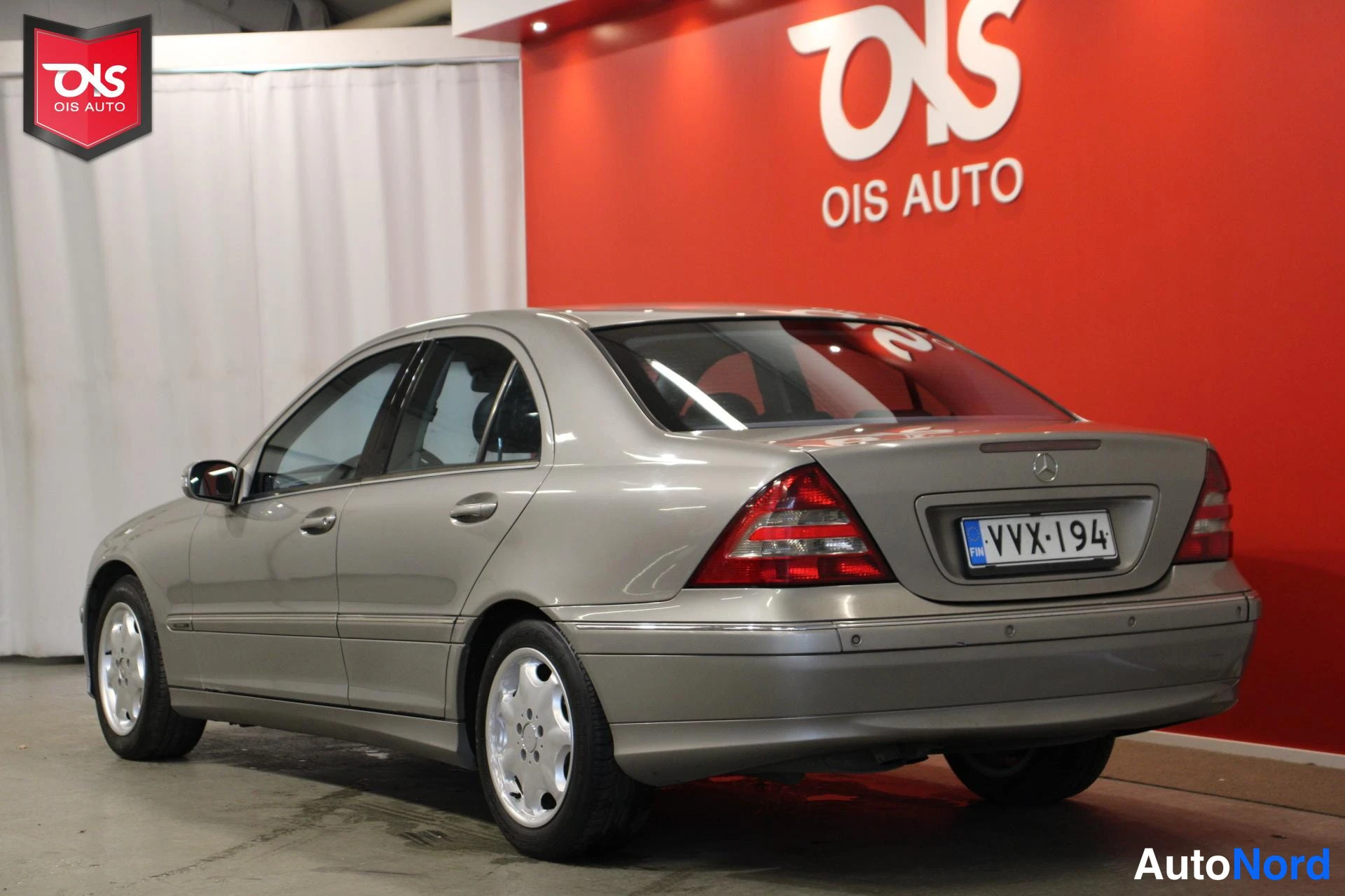 Harmaa Mercedes-Benz C 270 CDI 2004, takaviisto, kuva 7