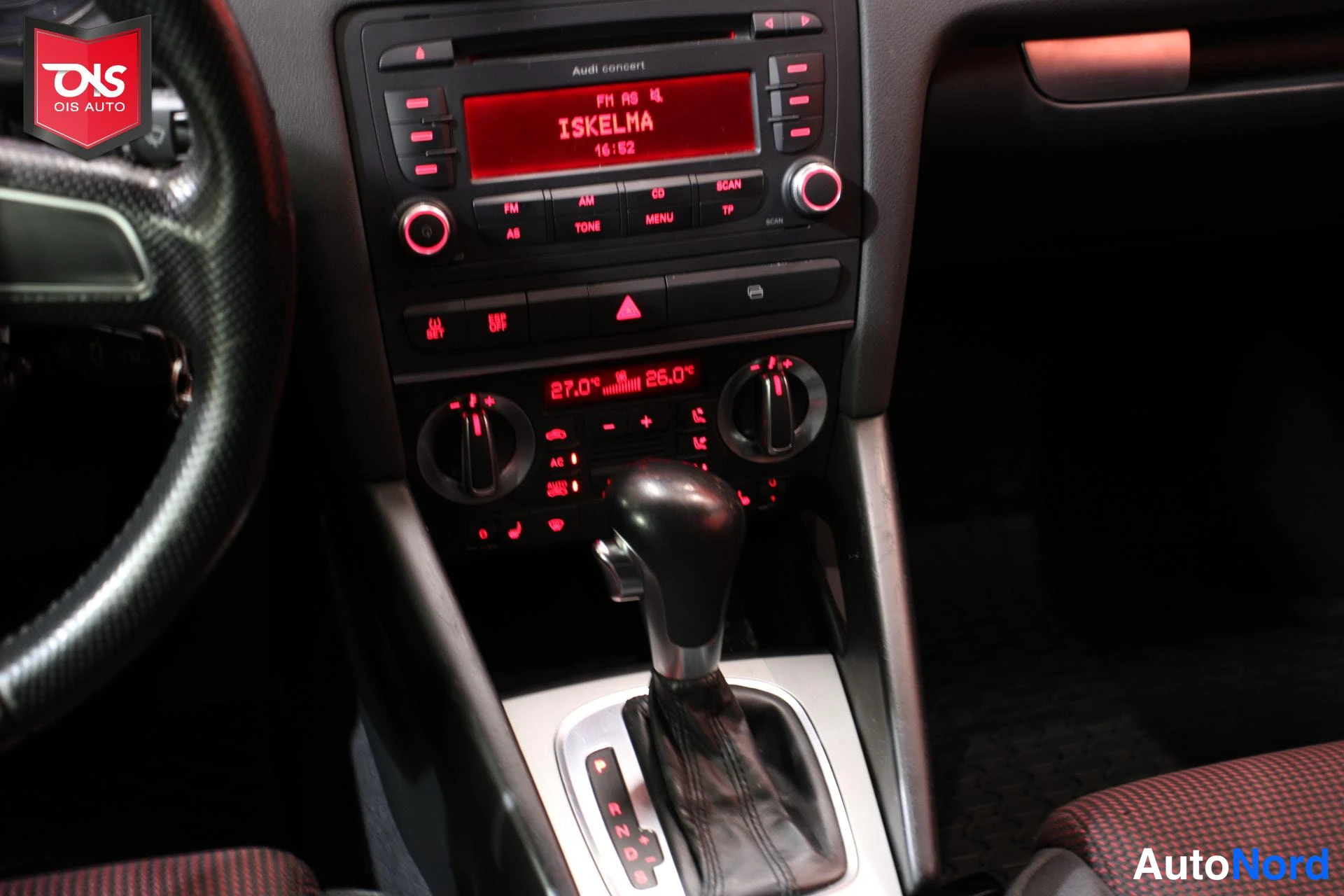 Punainen Audi A3 Sportback 2008, yksityiskohta, kuva 16