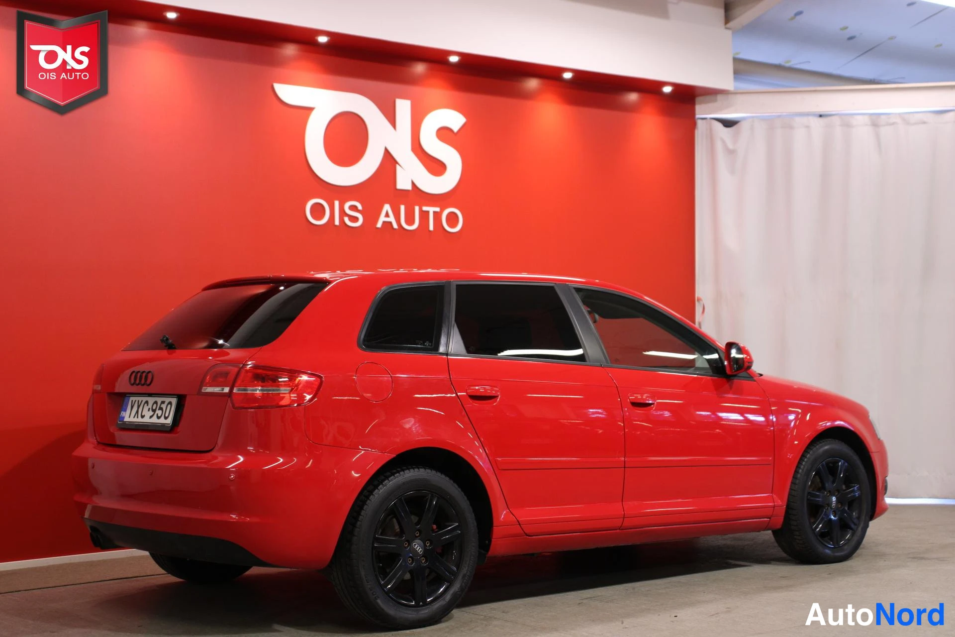 Punainen Audi A3 Sportback 2008, takaviisto, kuva 5