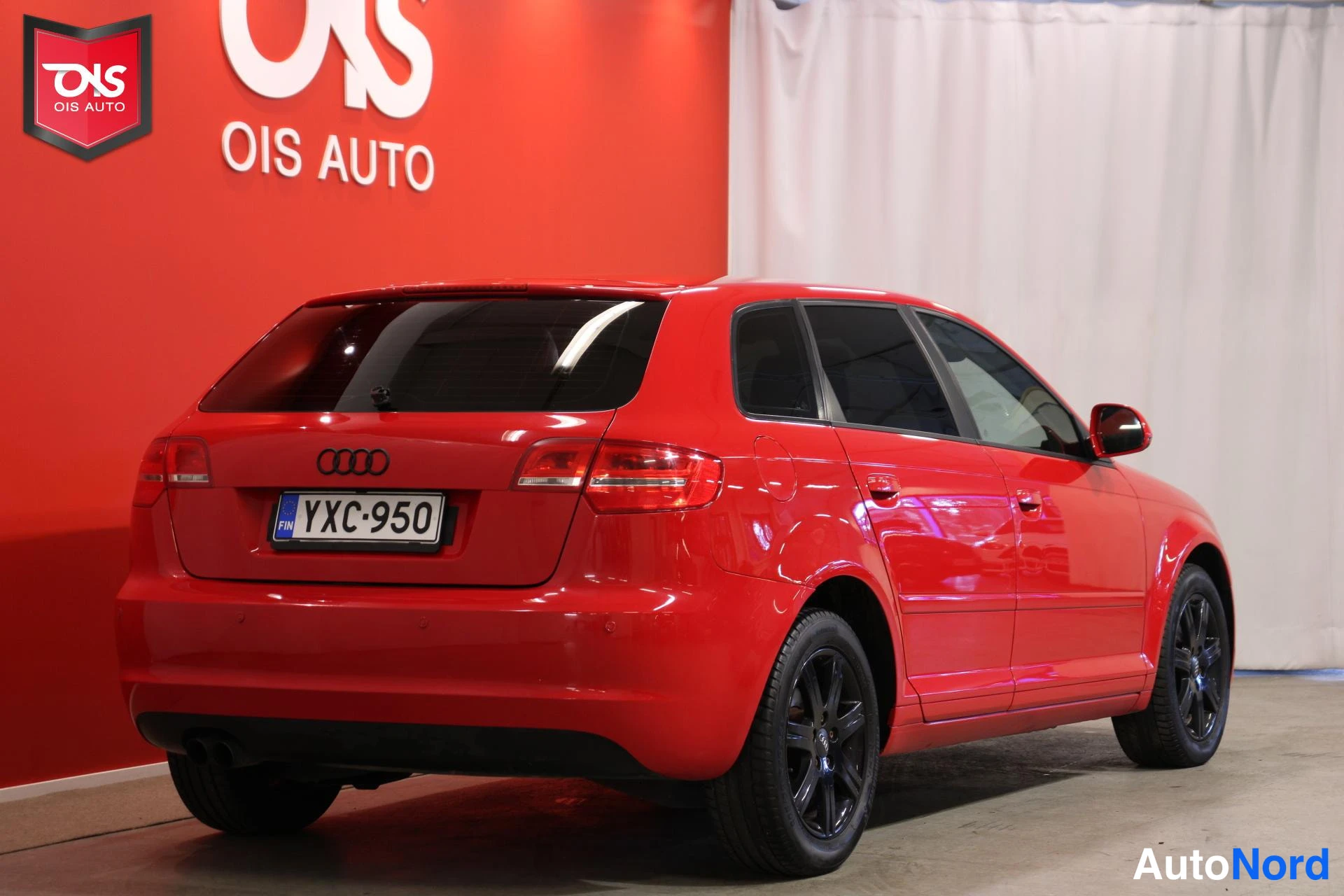 Punainen Audi A3 Sportback 2008, takaviisto, kuva 6