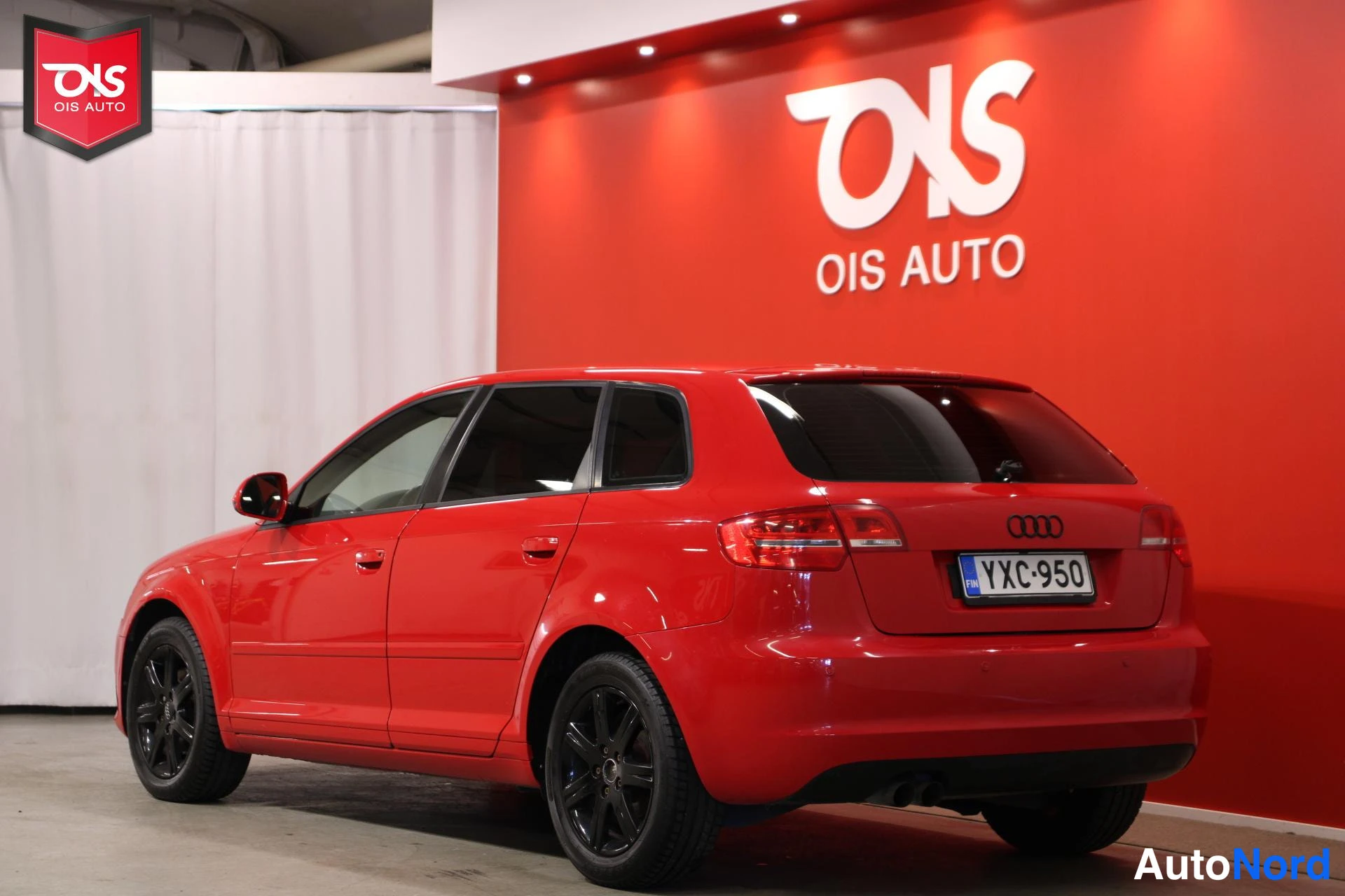 Punainen Audi A3 Sportback 2008, takaviisto, kuva 7