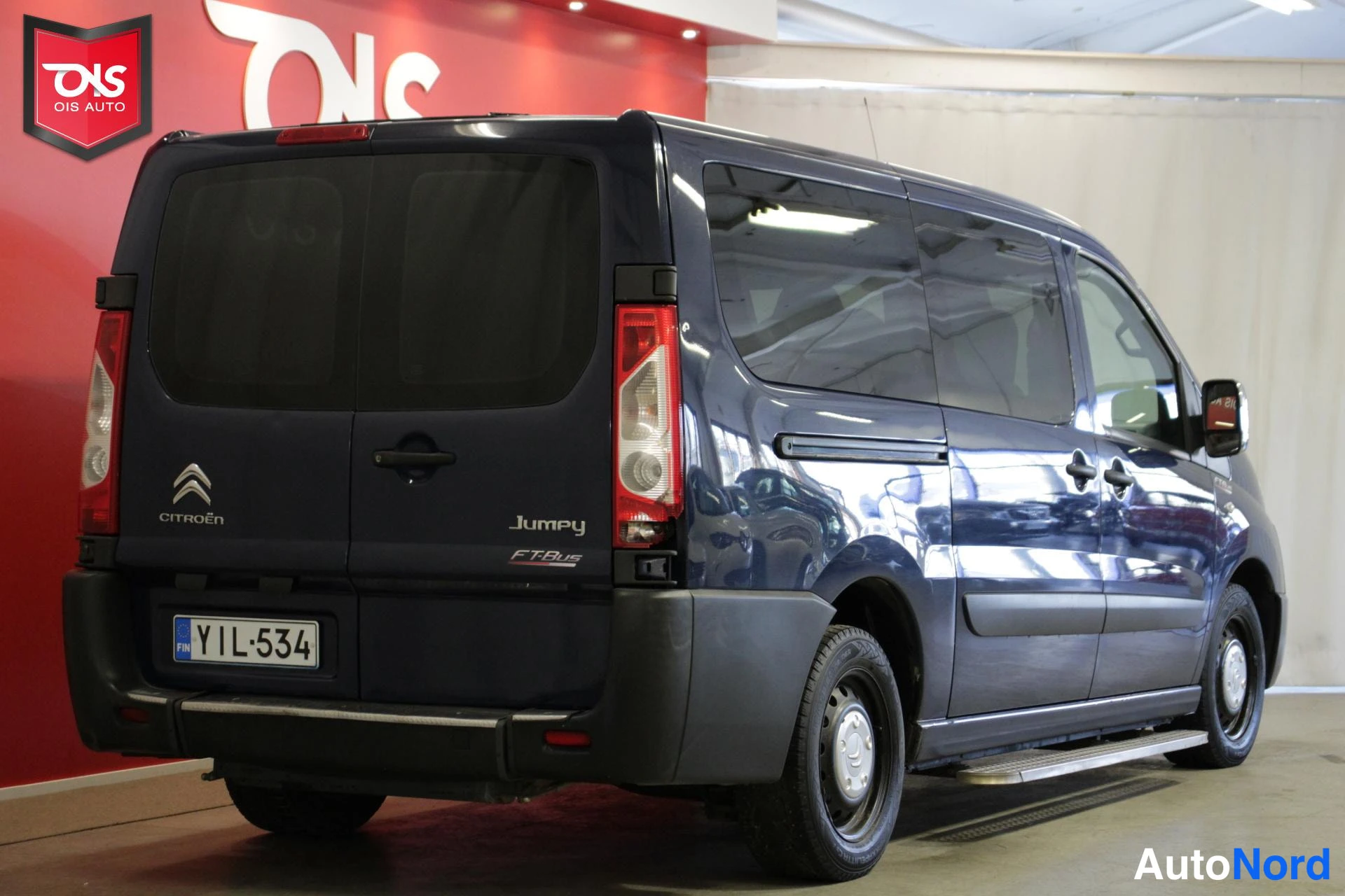 Sininen Citroen Jumpy 2014, takaa, kuva 8