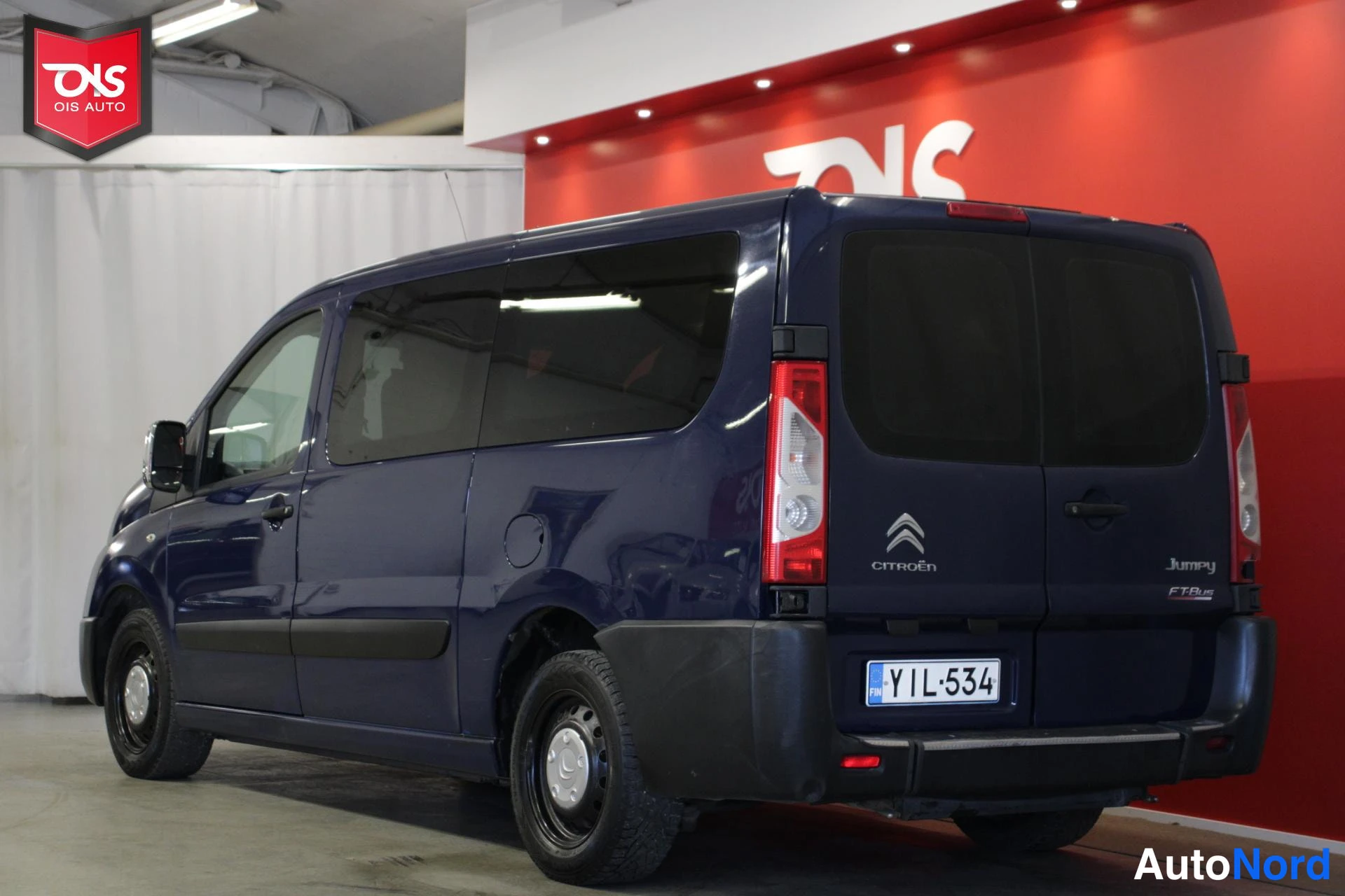 Sininen Citroen Jumpy 2014, takaviisto, kuva 6