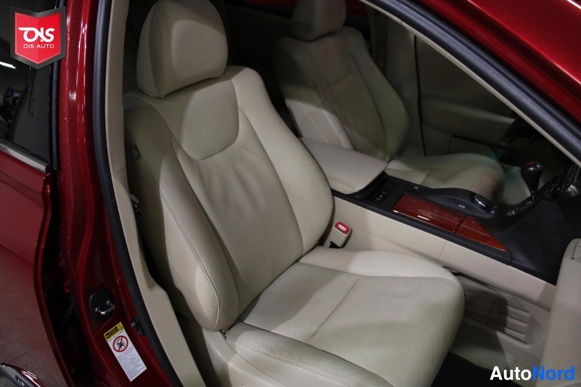 Punainen Lexus RX 450H 2010, etuistuimet, kuva 14