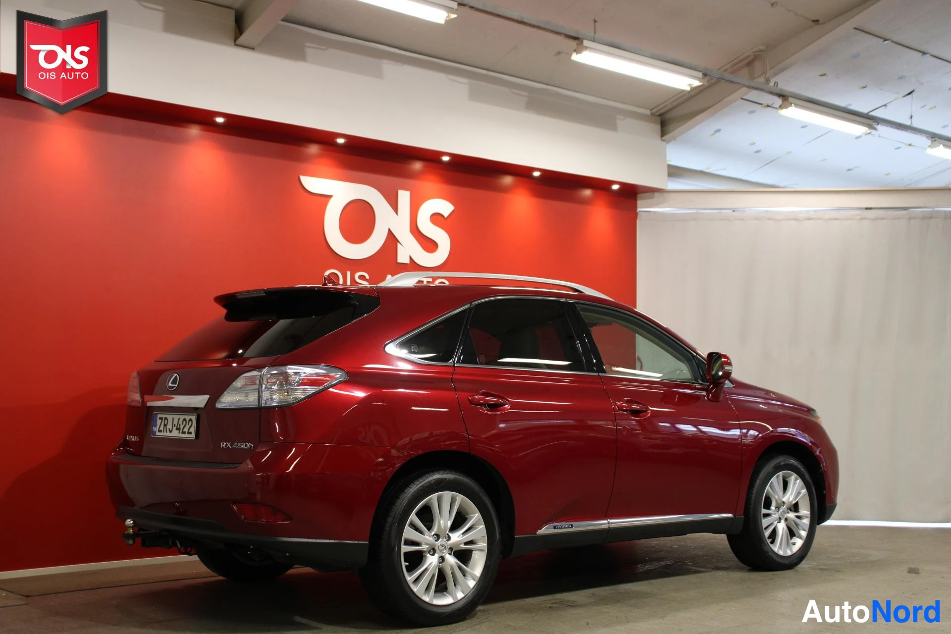 Punainen Lexus RX 450H 2010, takaviisto, kuva 5