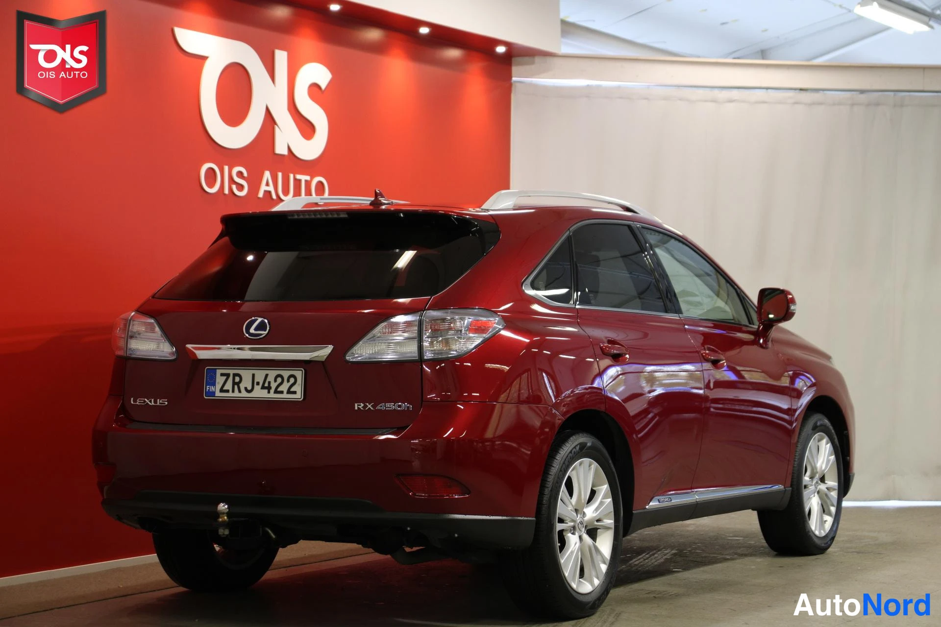 Punainen Lexus RX 450H 2010, takaa, kuva 8