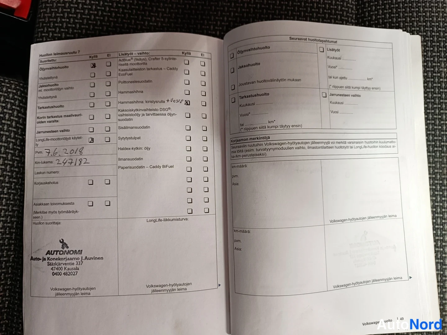 Valkoinen Volkswagen Caravelle 2012, asiakirja, kuva 19