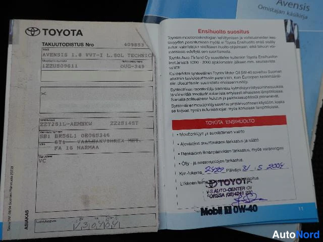 Hopea Toyota AVENSIS 2004, asiakirja, kuva 37
