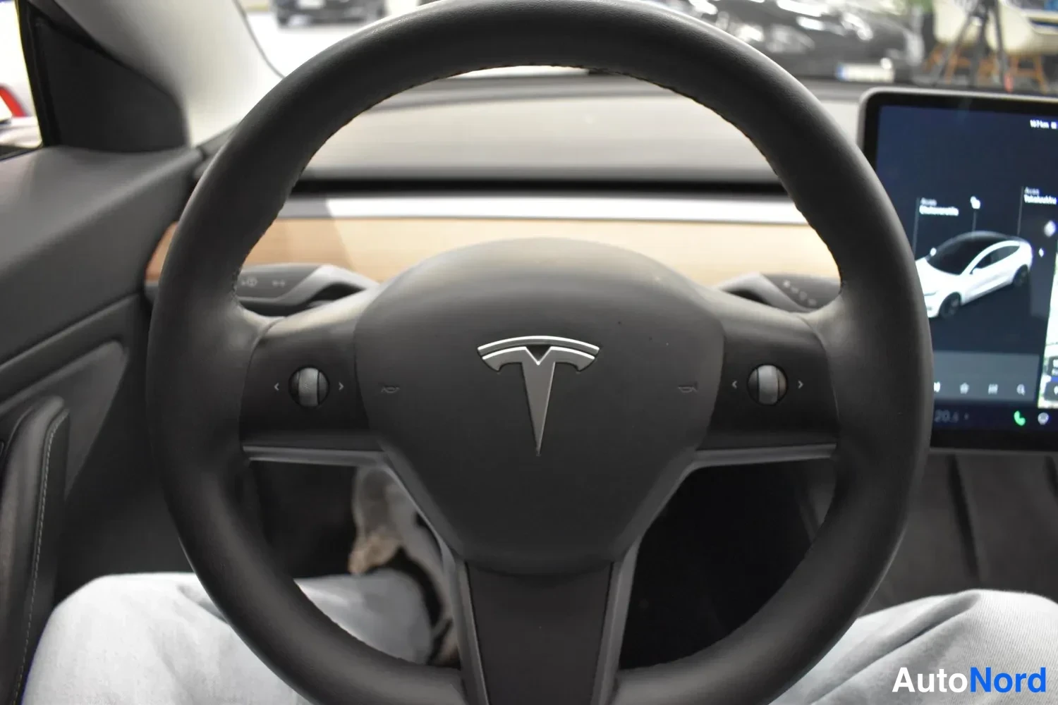 Valkoinen Tesla Model 3 2021, yksityiskohta, kuva 10