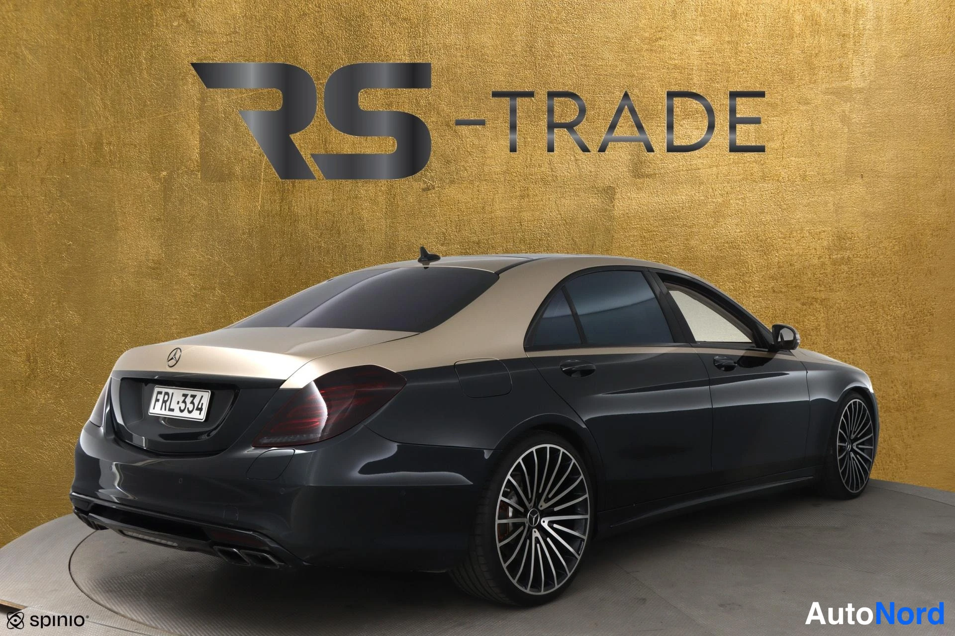 Musta Mercedes-Benz S 2015, takaviisto, kuva 4