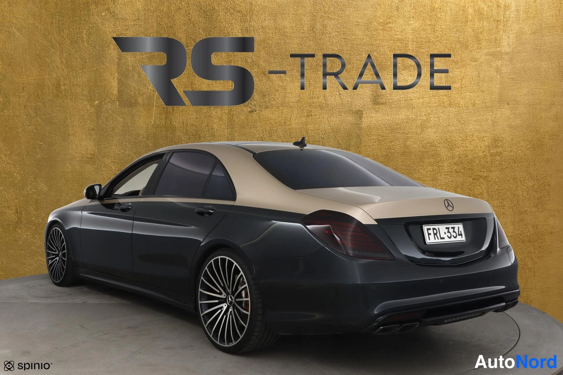 Musta Mercedes-Benz S 2015, takaviisto, kuva 5