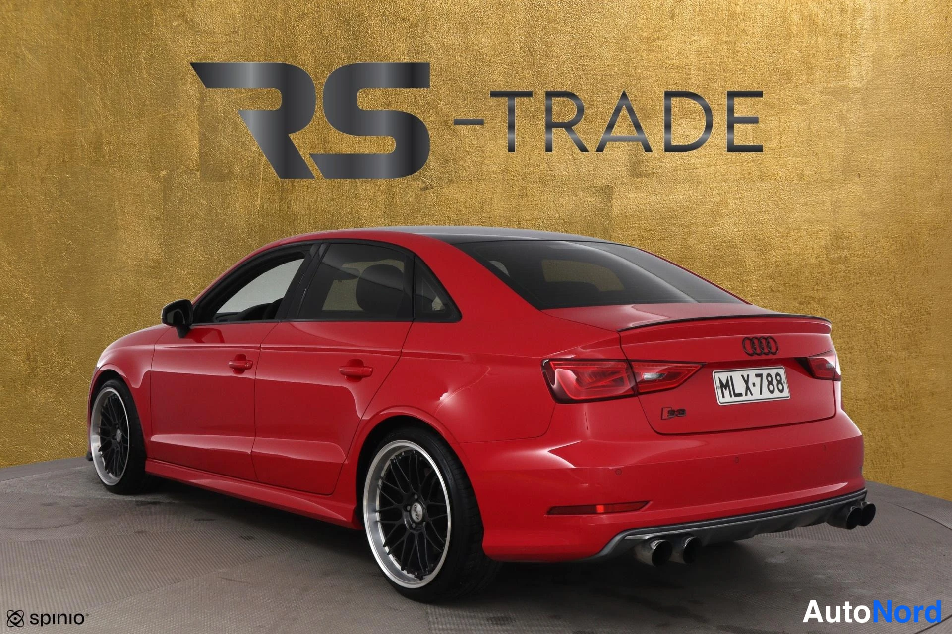 Punainen Audi S3 2014, takaviisto, kuva 5