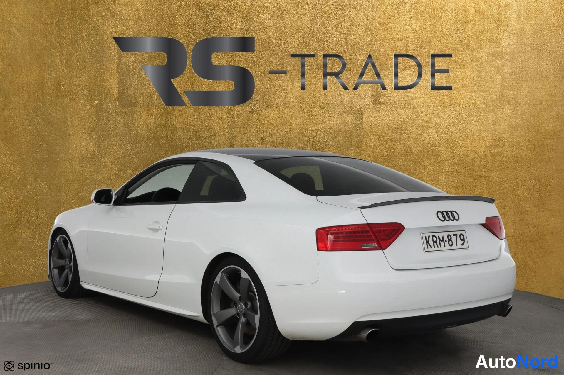 Valkoinen Audi A5 2012, takaviisto, kuva 5