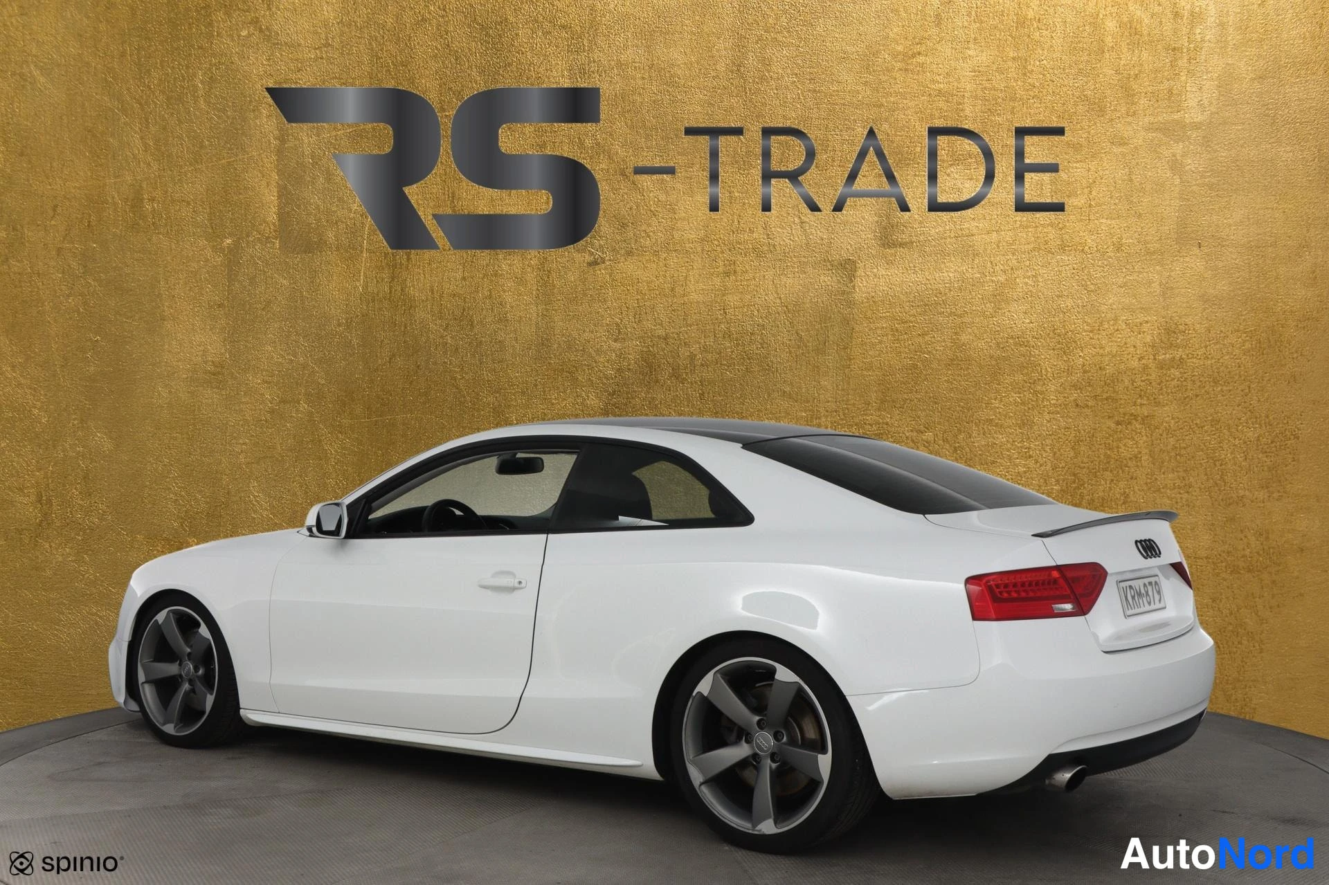 Valkoinen Audi A5 2012, takaviisto, kuva 6