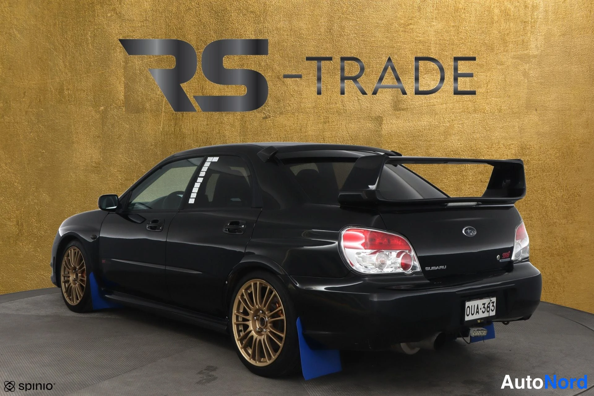 Musta Subaru Impreza 2007, takaviisto, kuva 6