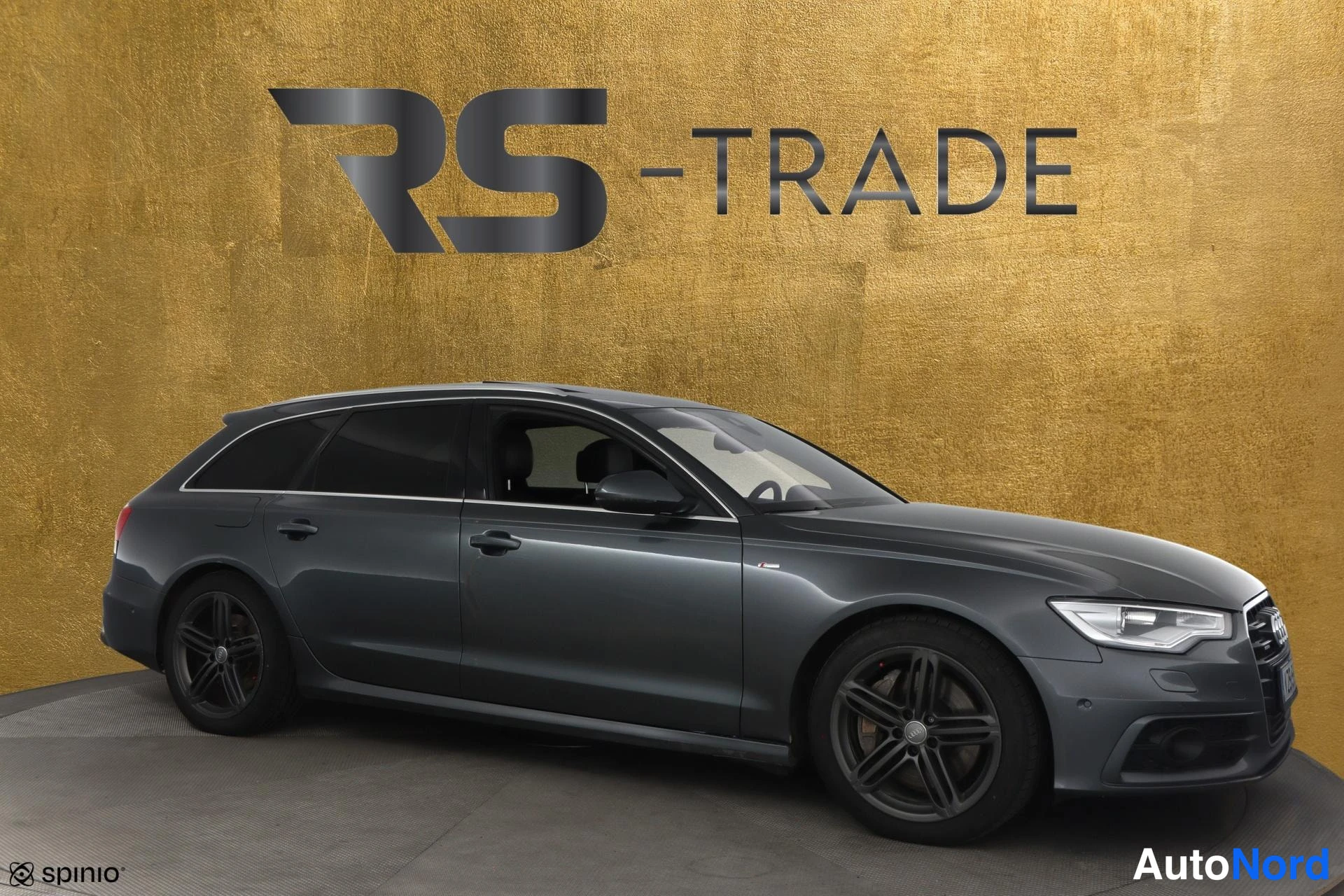 Harmaa Audi A6 2012, etuviisto, keula oikealle, kuva 2