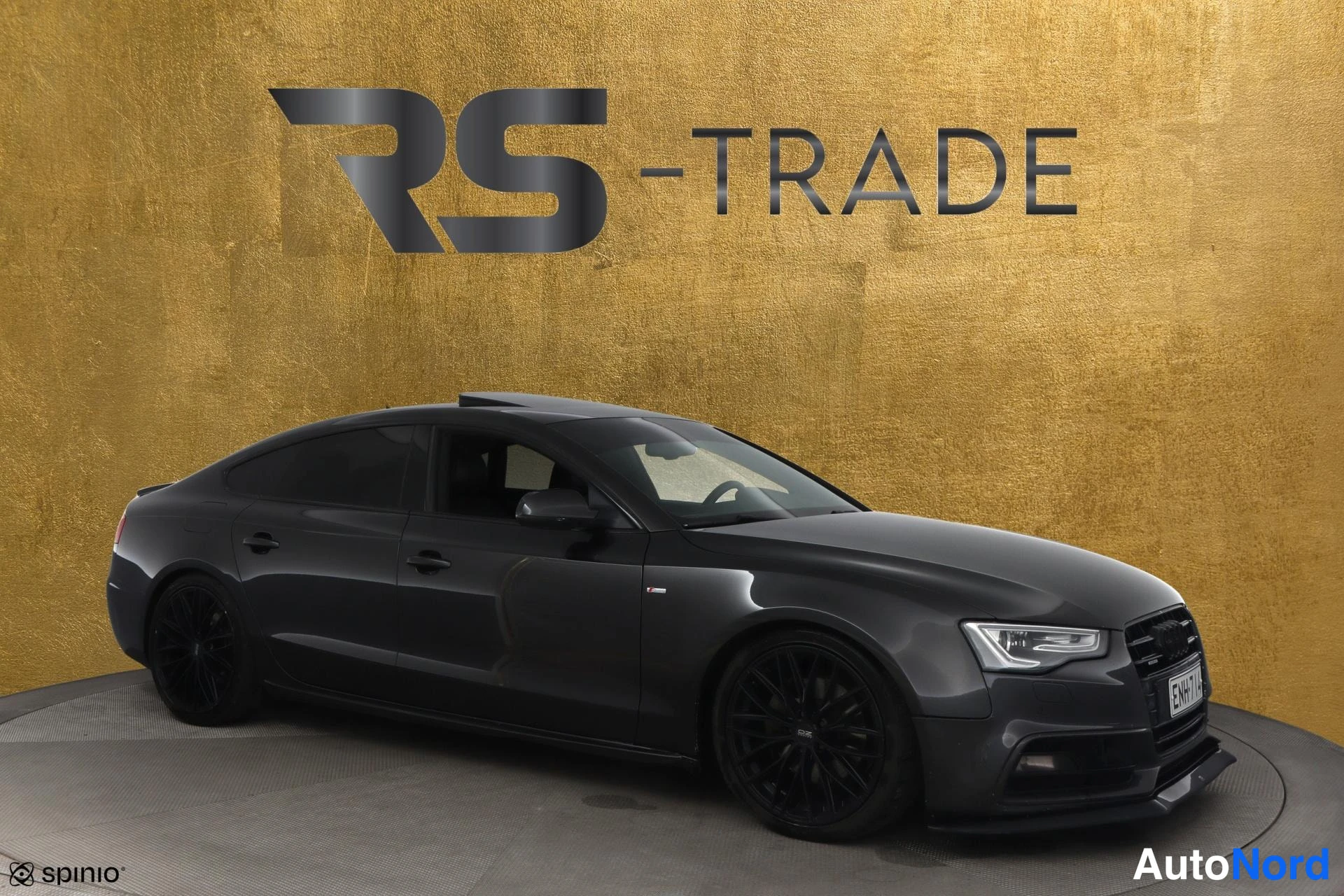 Harmaa Audi A5 2012, etuviisto, keula oikealle, kuva 2